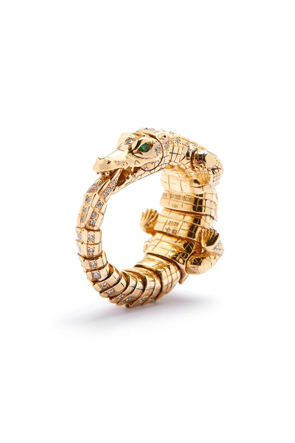 BIBI VAN DER VELDEN | DIAMOND ALLIGATOR WRAP RING