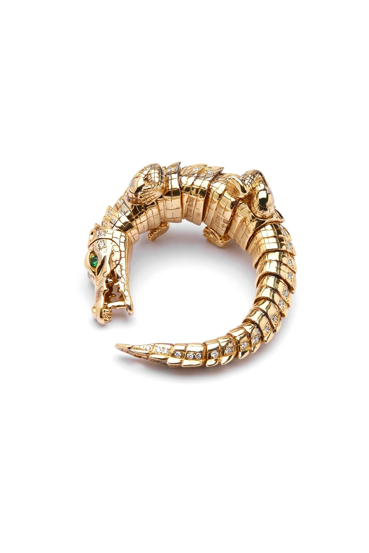 BIBI VAN DER VELDEN | DIAMOND ALLIGATOR WRAP RING