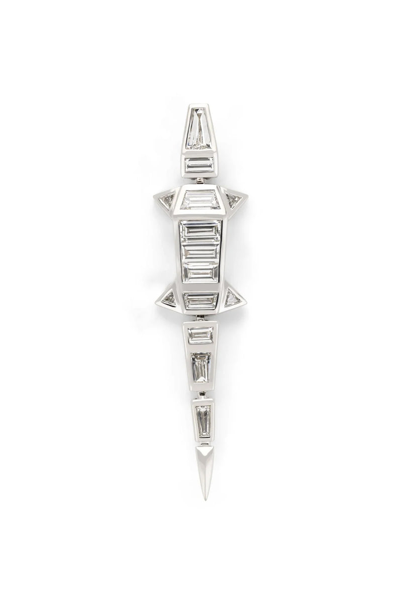 BIBI VAN DER VELDEN | DIAMOND ALLIGATOR EARRING