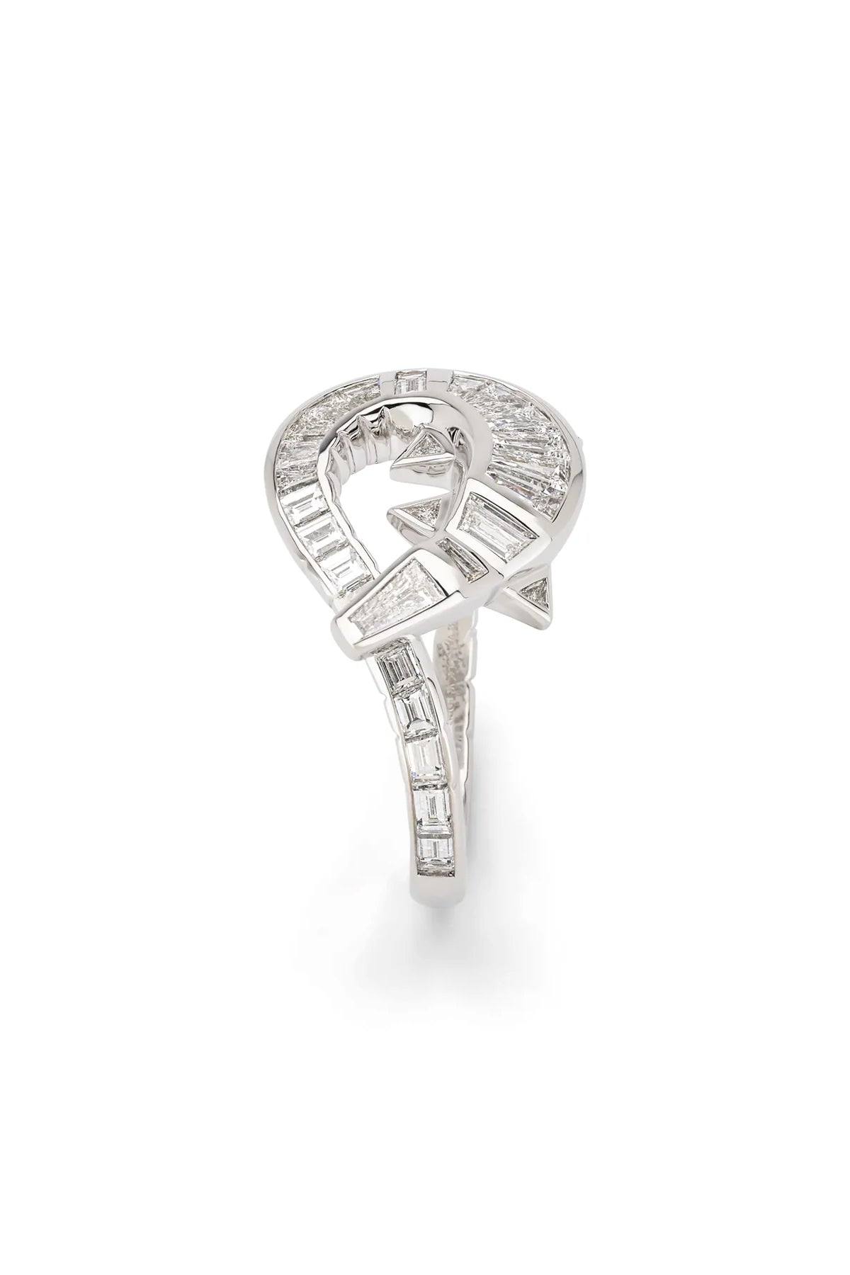 BIBI VAN DER VELDEN | DIAMOND ALLIGATOR TWIST RING - MAXFIELD LA