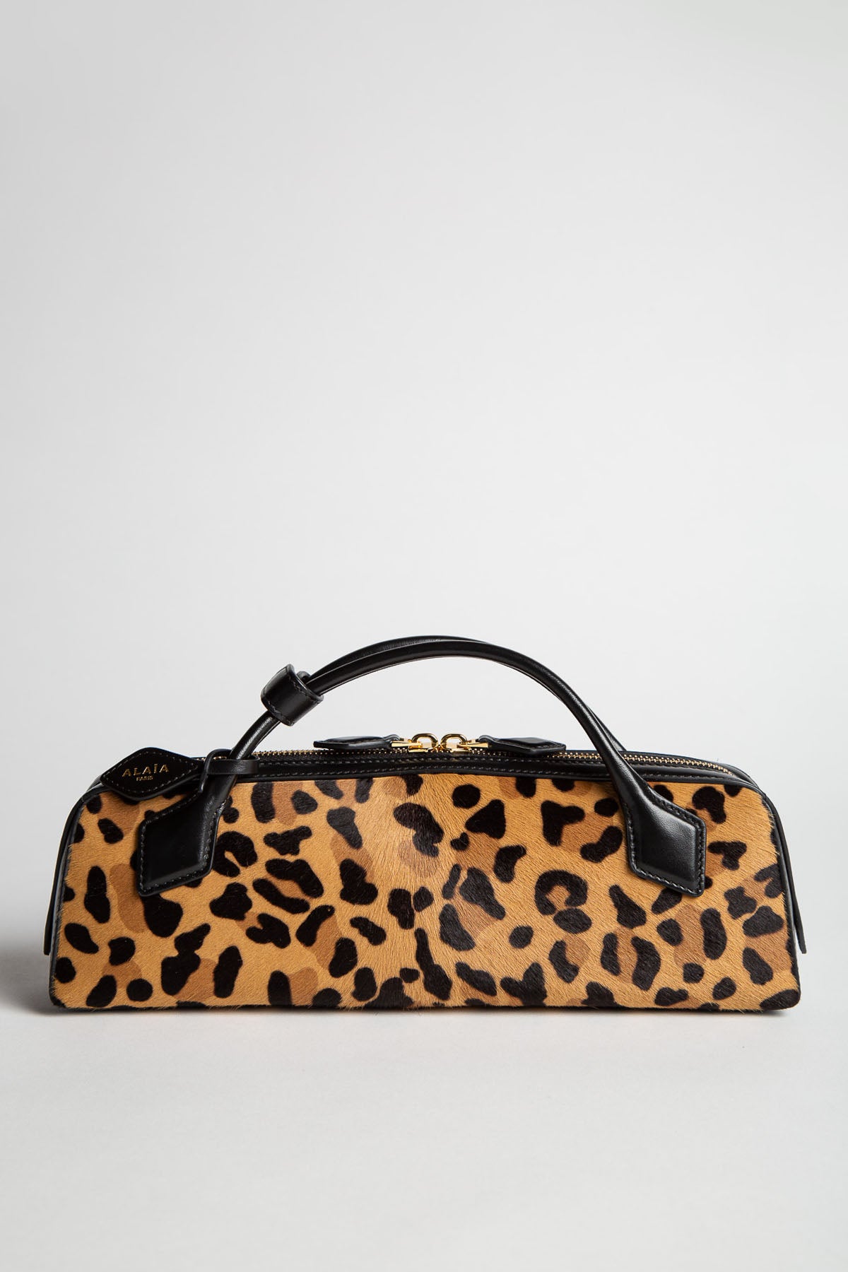ALAIA | LE TECKEL CLUTCH IN LEOPARD HAIRCALF