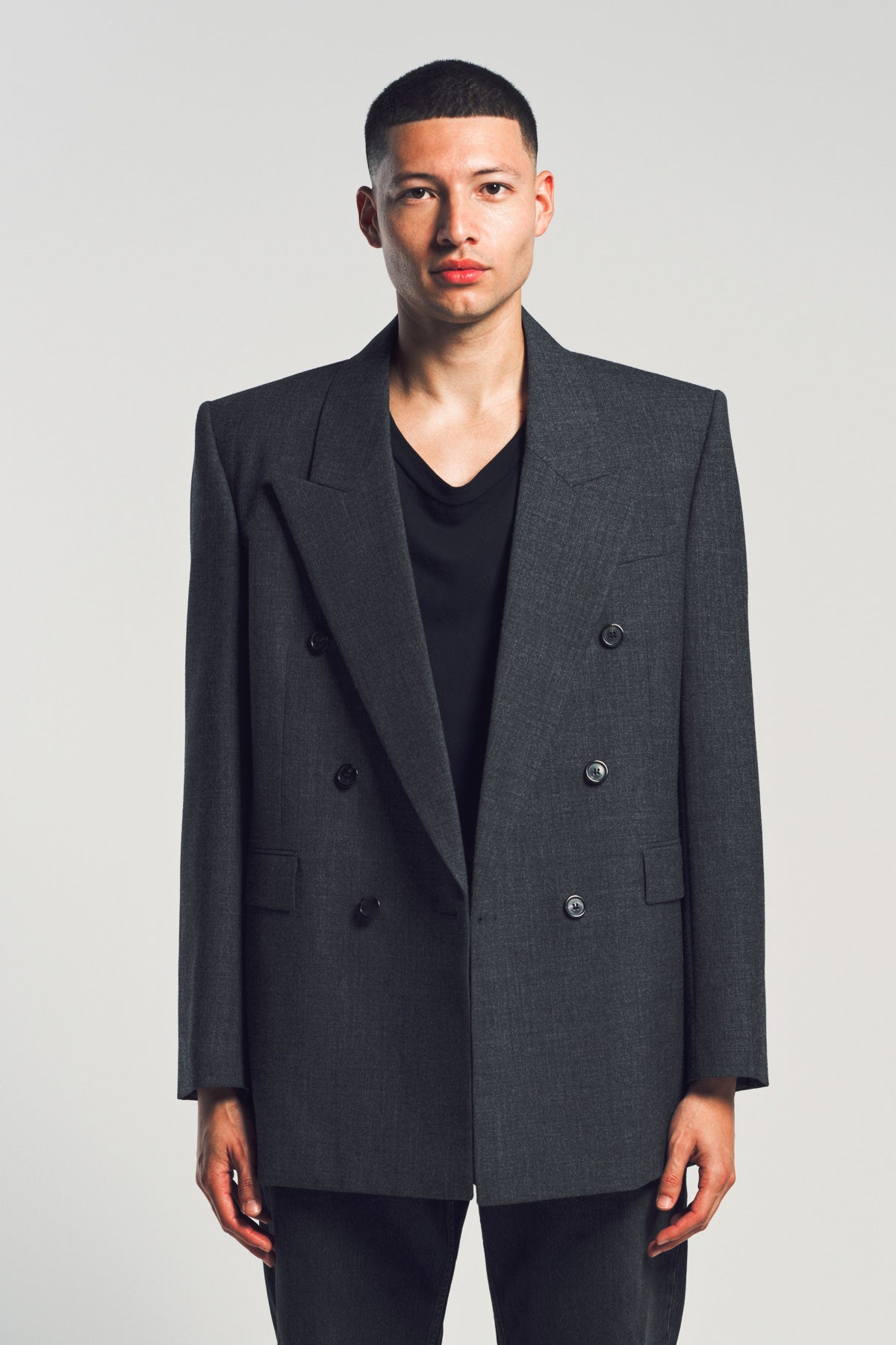 SAINT LAURENT | DOUBLE BREASTED WOOL JACKET