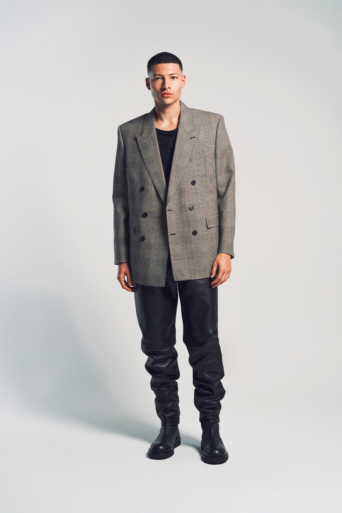 SAINT LAURENT | BELTED LEATHER PANTS