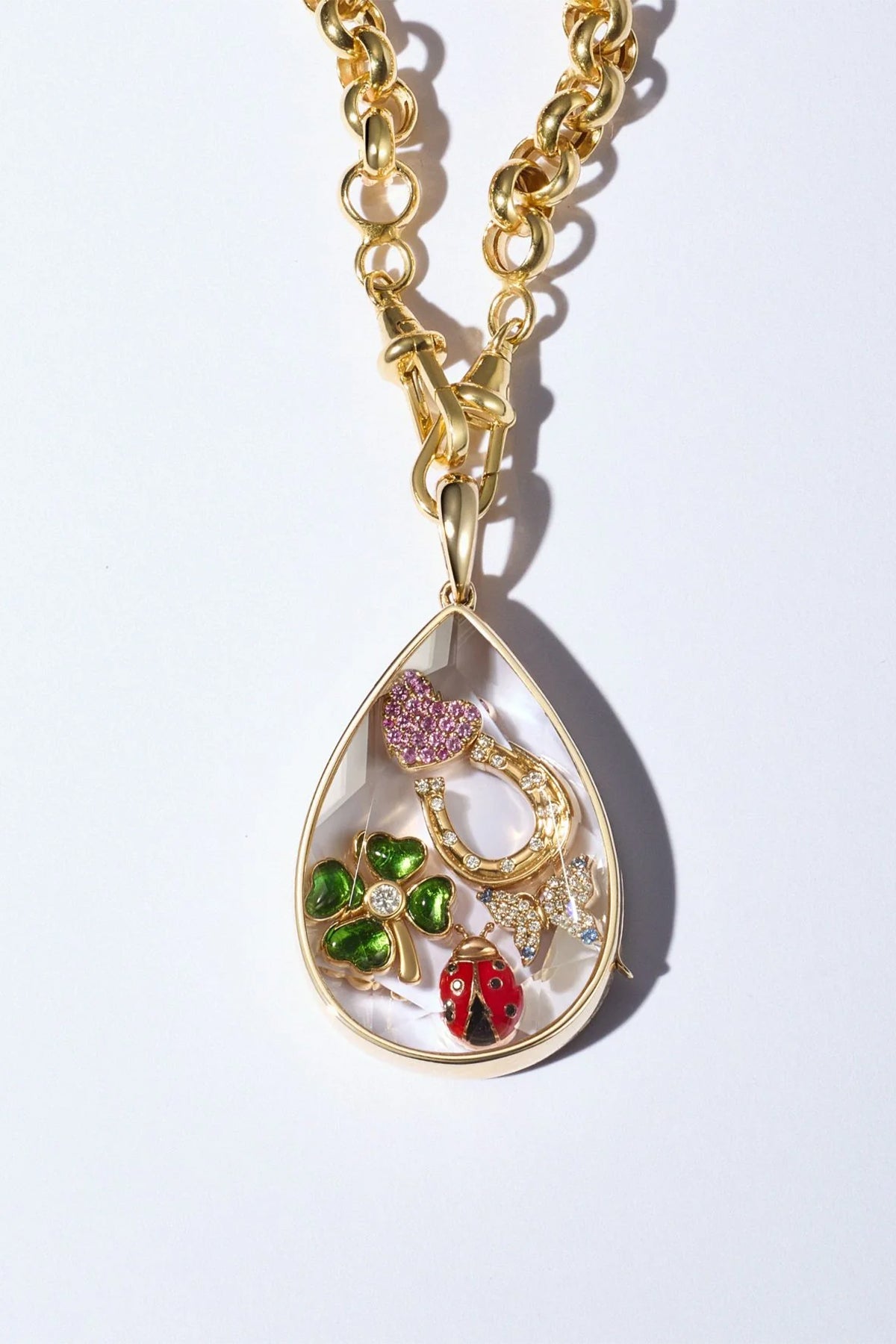 Loquet London Y ダイヤモンドチャーム LOQUET LONDON | DIAMOND LUCKY HORSESHOE CHARM