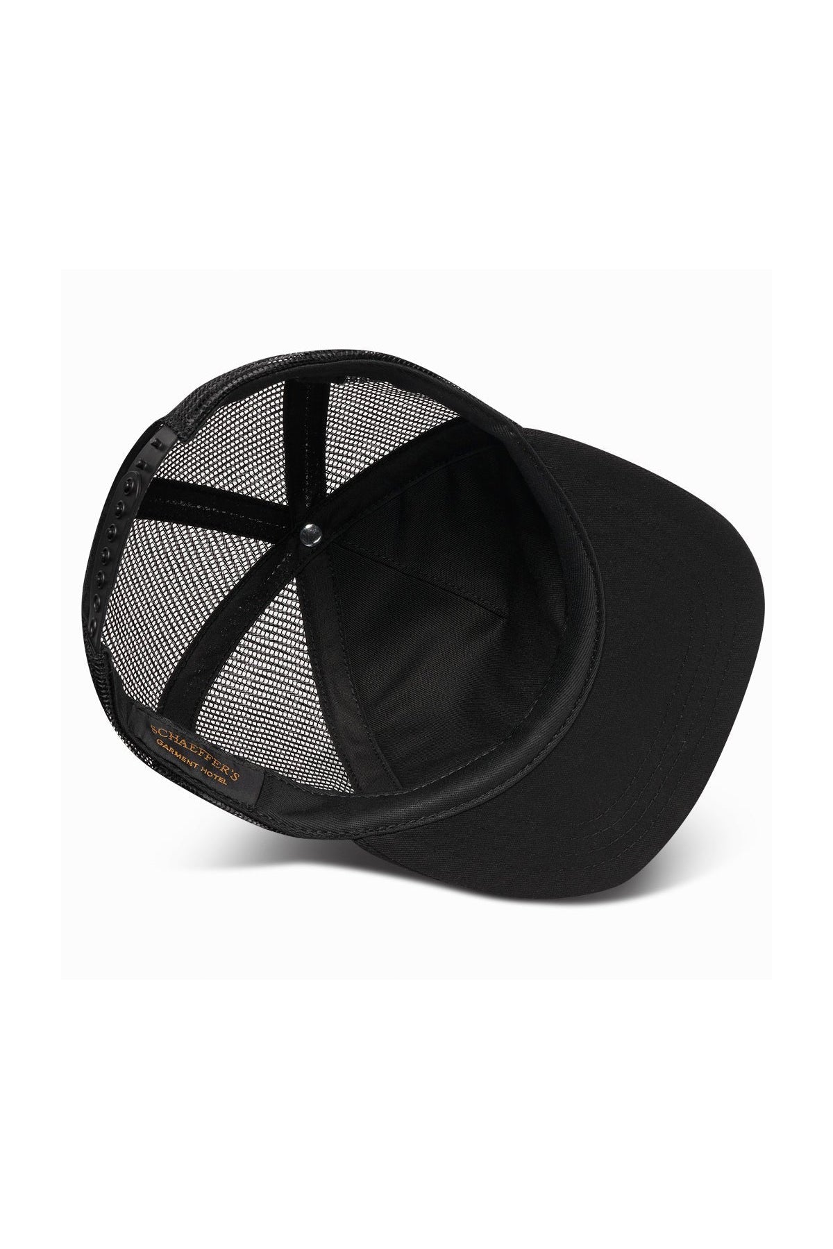 SCHAEFFER'S GARMENT HOTEL | ORANGE LABEL TRUCKER HAT - MAXFIELD LA