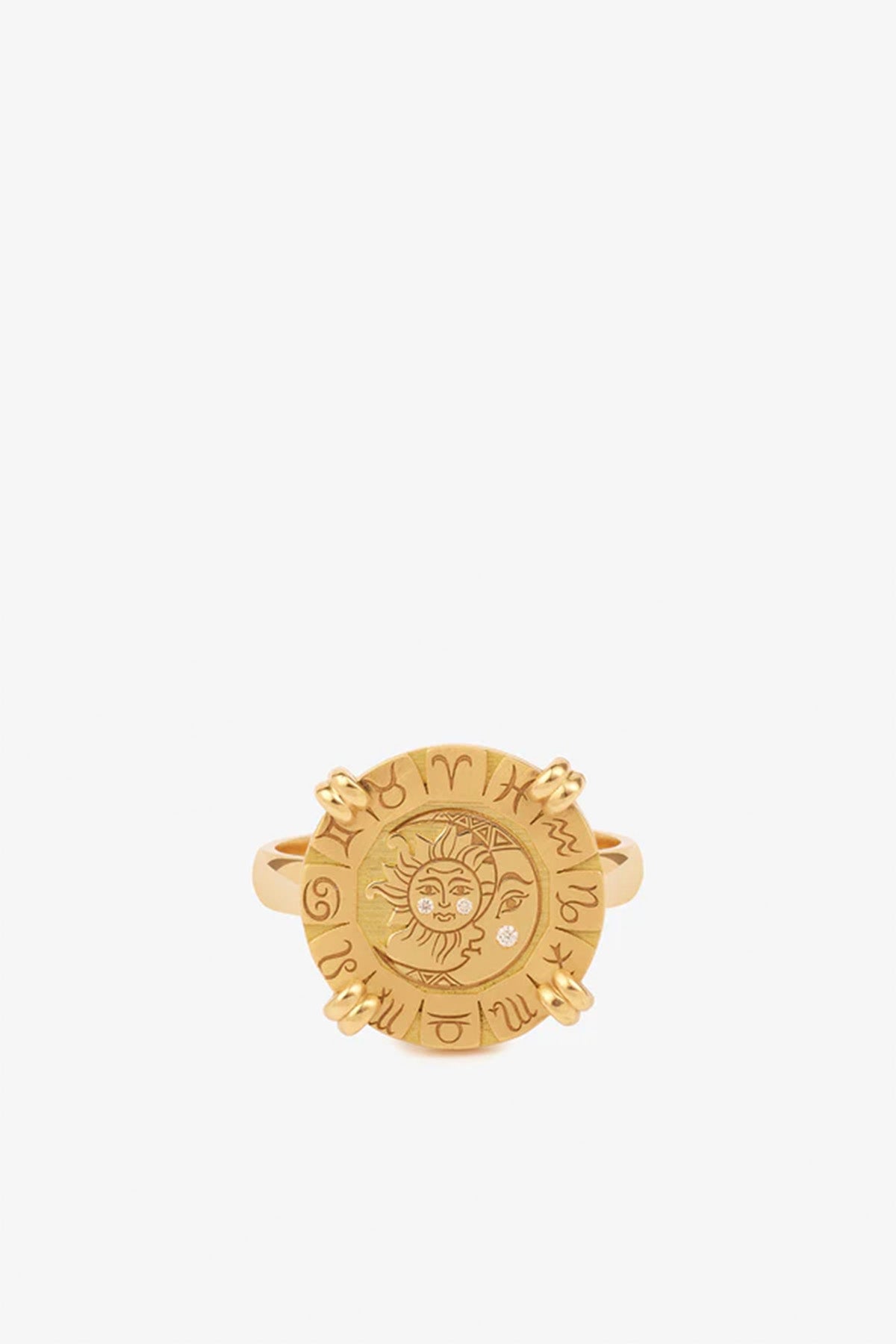 MYSTERYJOY | YELLOW GOLD & DIAMOND ASTRO RING