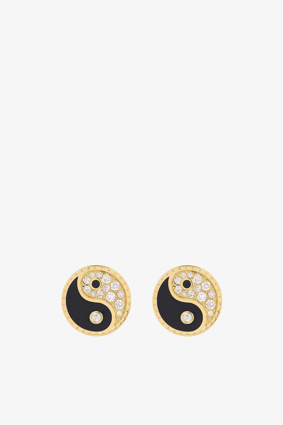 MYSTERYJOY | YIN YANG MONO EARRINGS, SET OF TWO