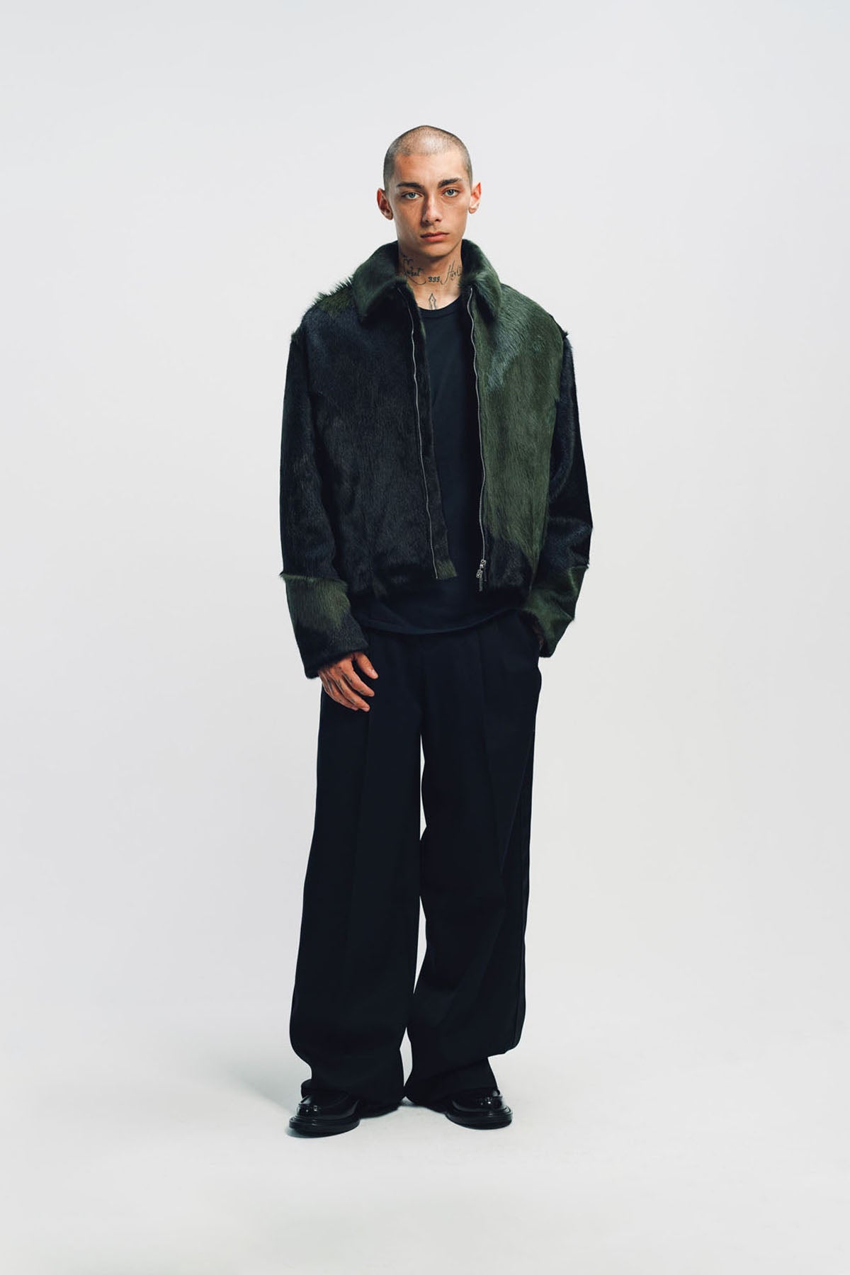 LOUIS GABRIEL NOUCHI | LONG DOUBLE-BREASTED COAT WITH FRINGES