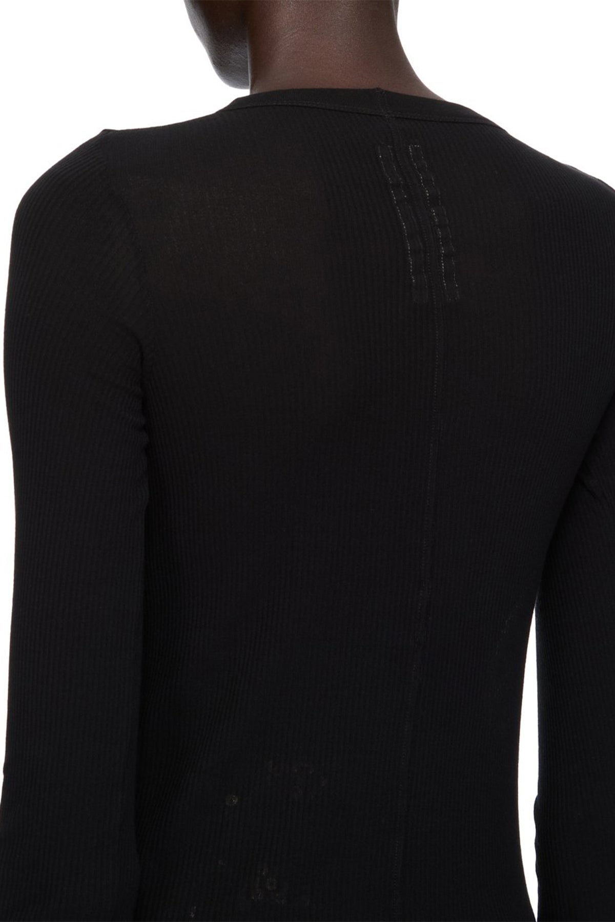RICK OWENS | CROPPED RIB LONG SLEEVE TEE