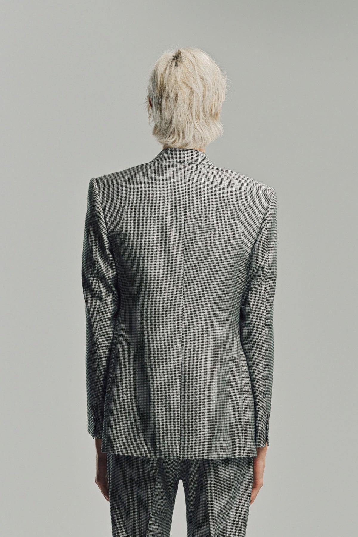 KYOSUKE KUNIMOTO | HOUNDSTOOTH NOTCHED LAPEL JACKET