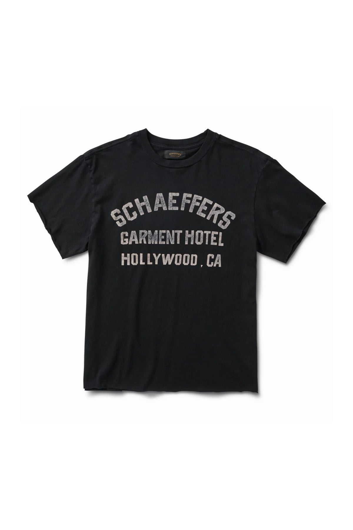 SCHAEFFER'S GARMENT HOTEL | BLACK CYCLE VARSITY RAW TEE