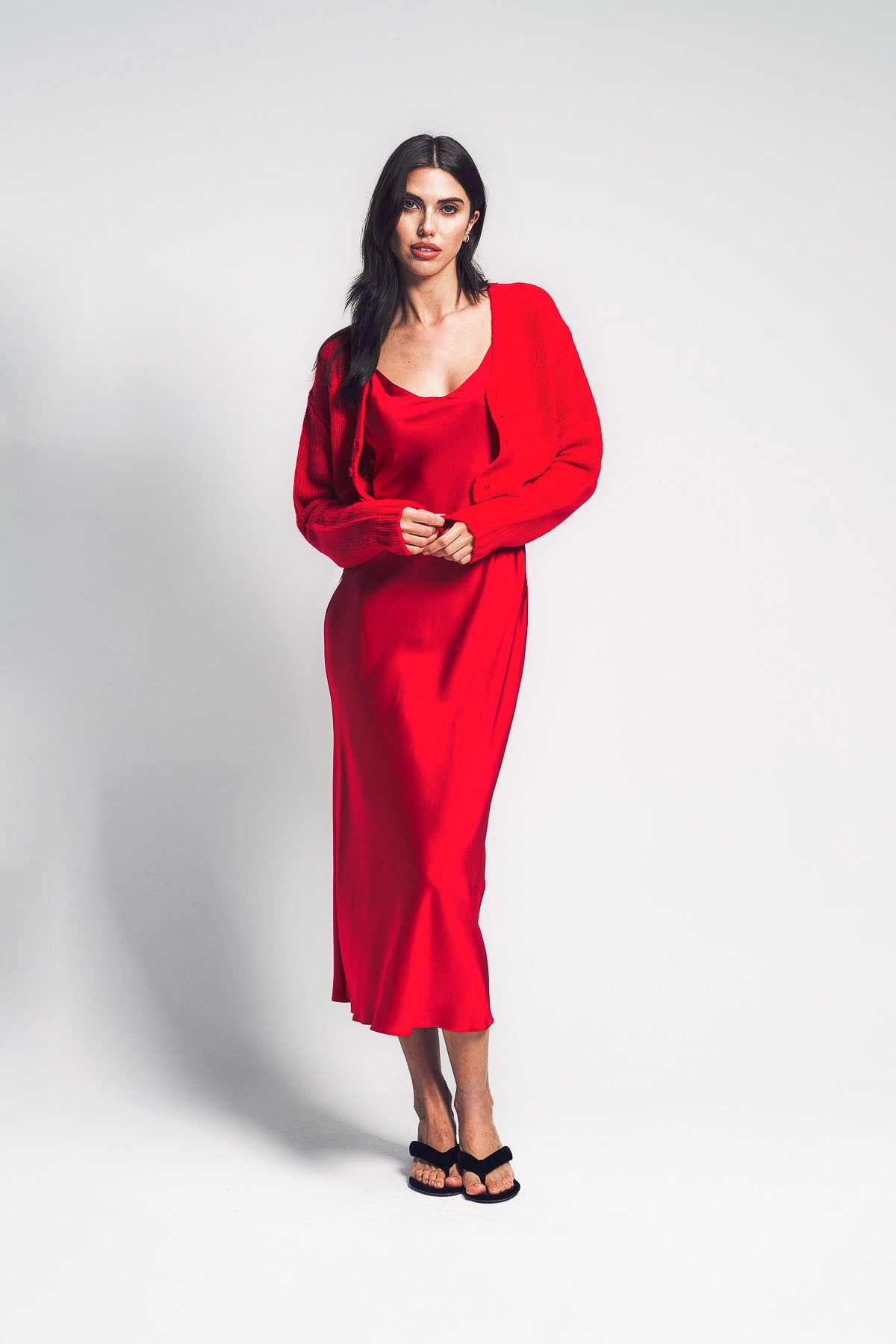 SABLYN | BIANCO CROPPED V-NECK CASHMERE CARDIGAN