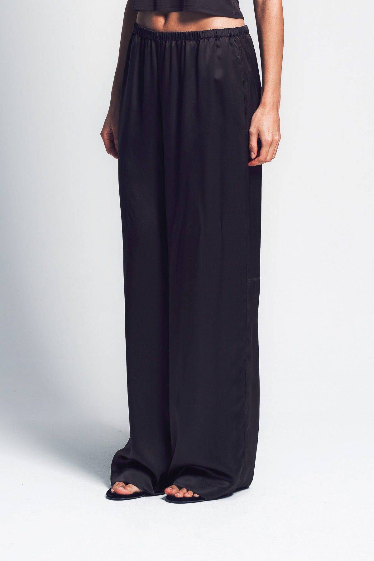 SABLYN | LEXI LOWER RISE RELAXED SILK PANTS