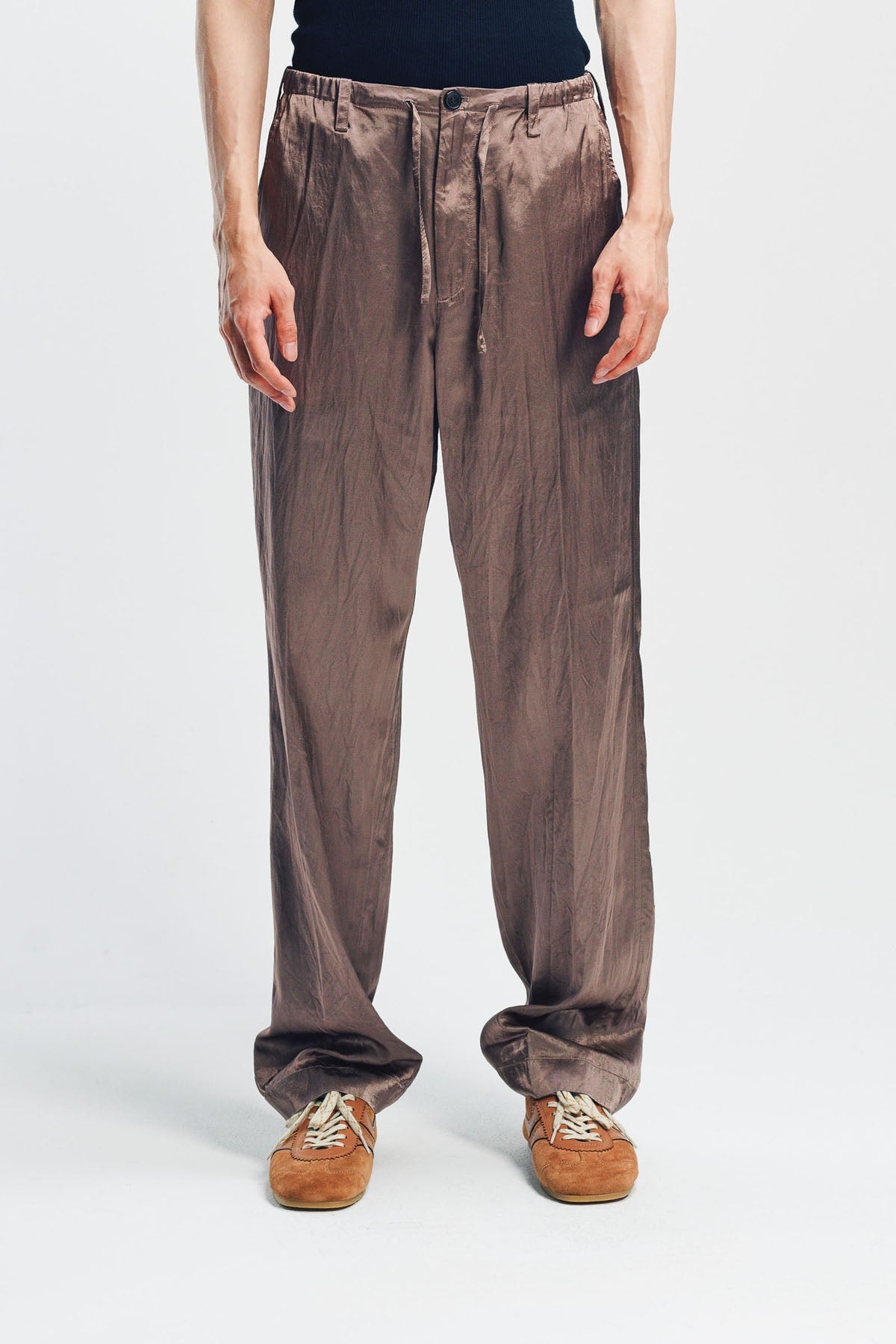 DRIES VAN NOTEN | SILK DRAWSTRING PANTS