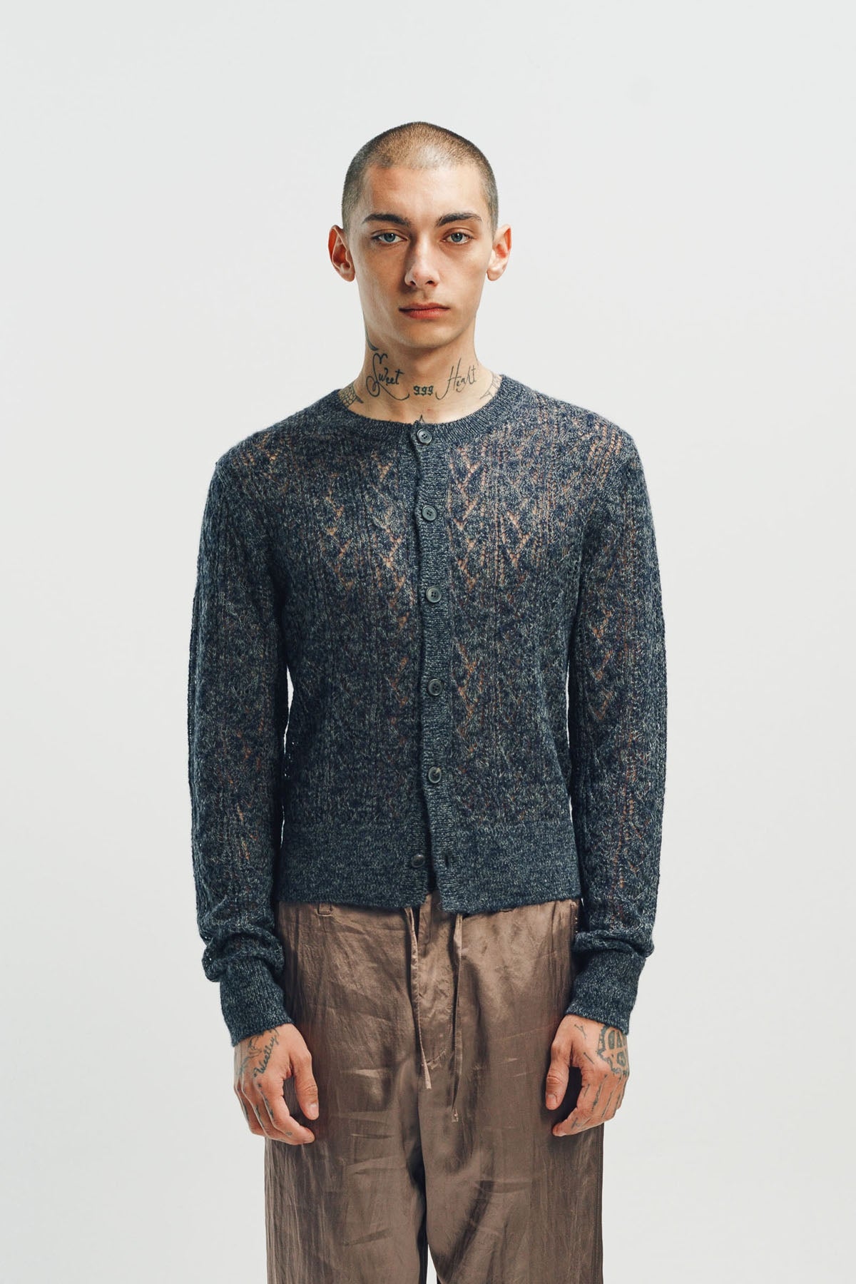 DRIES VAN NOTEN | OPEN KNIT CARDIGAN