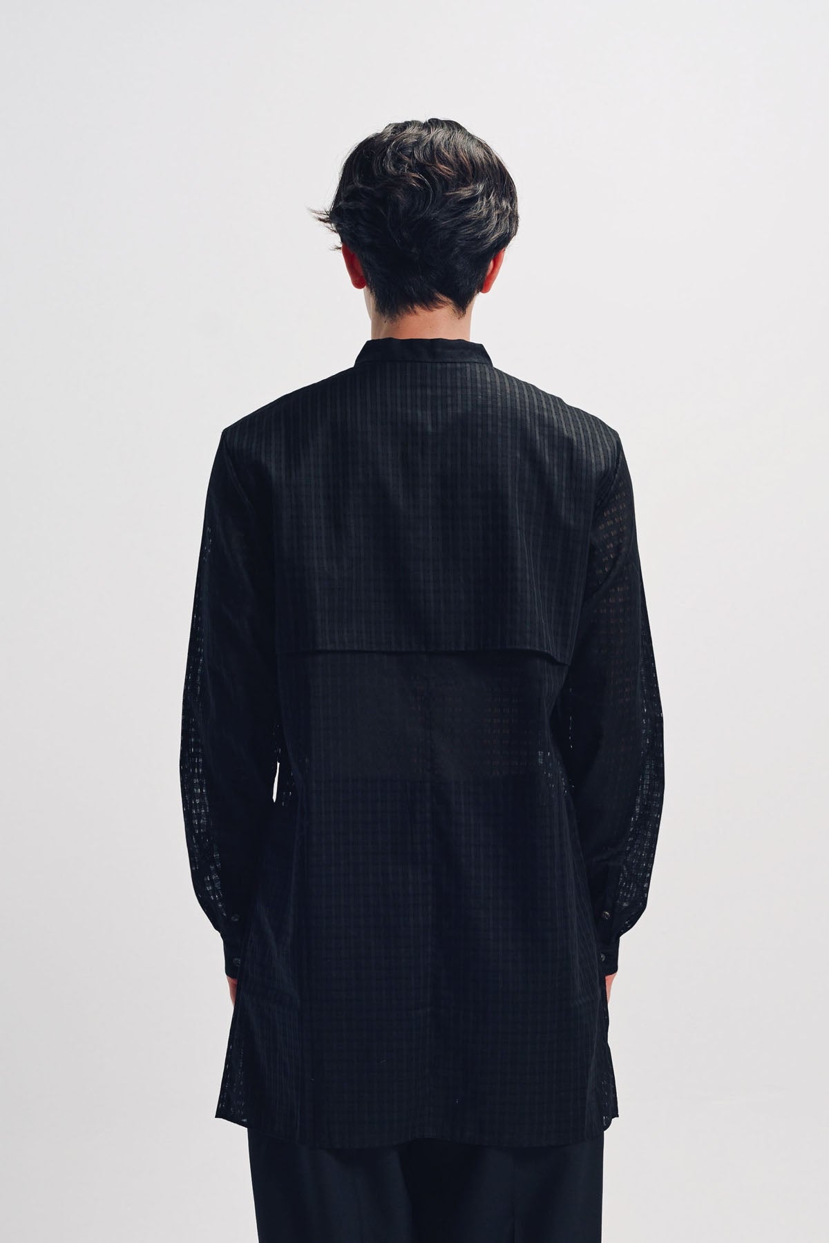 Individual Sentiments | Mao Collar Long Sleeve Shirt