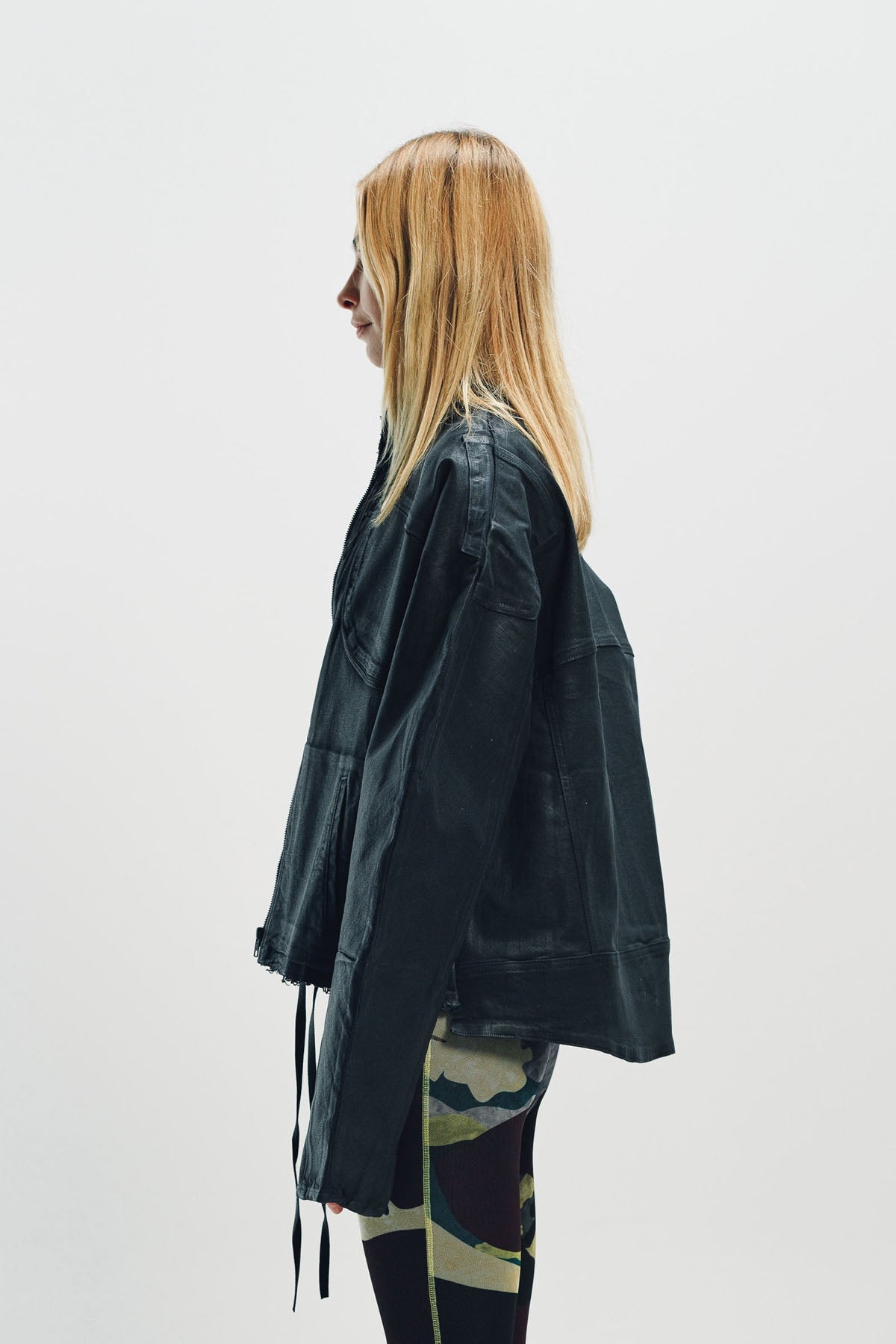 OTTOLINGER | GLAZED DENIM ZIP JACKET