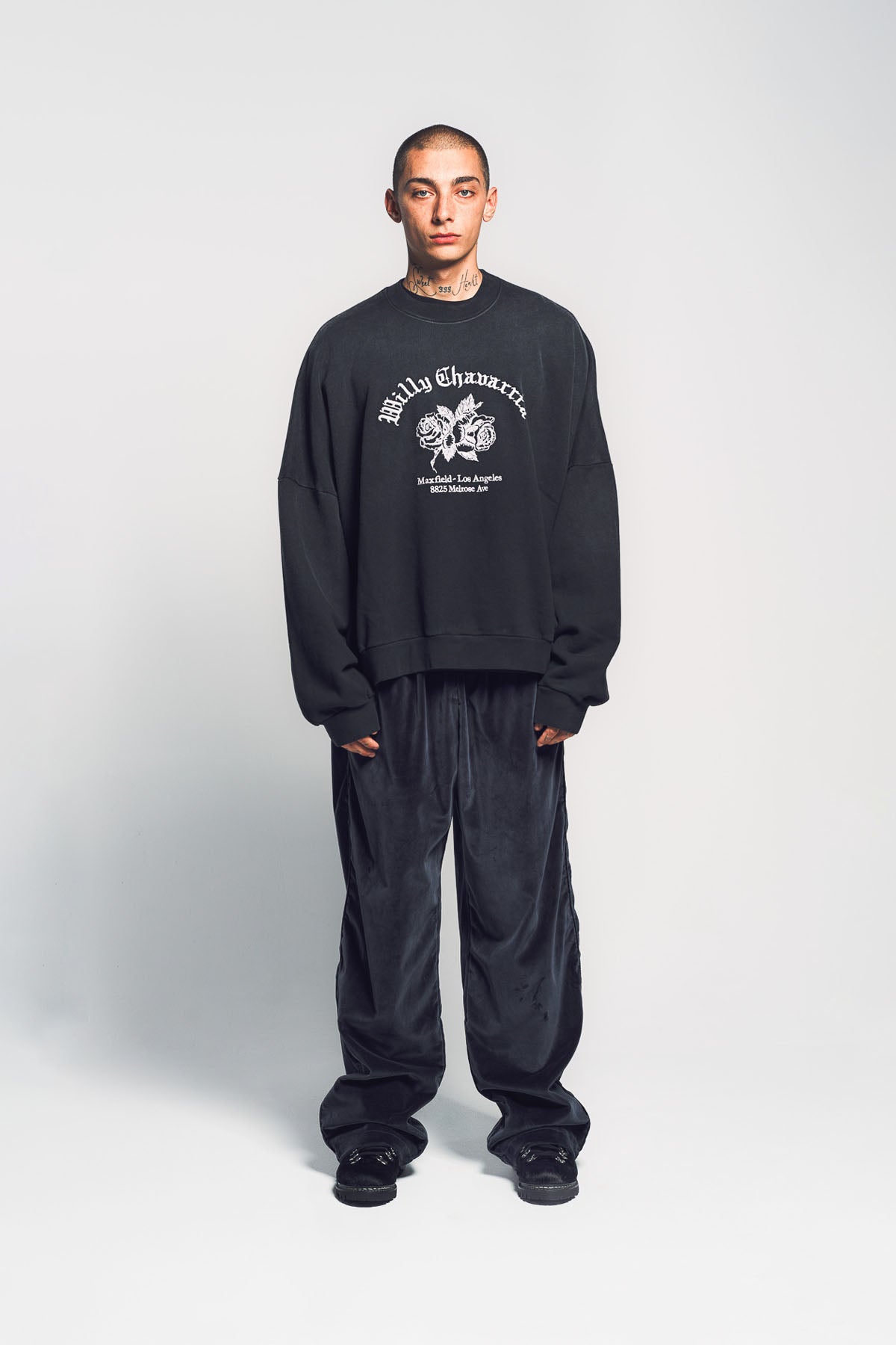 WILLY CHAVARRIA | MAXFIELD FINE FASHIONS HOOLIGAN CREWNECK