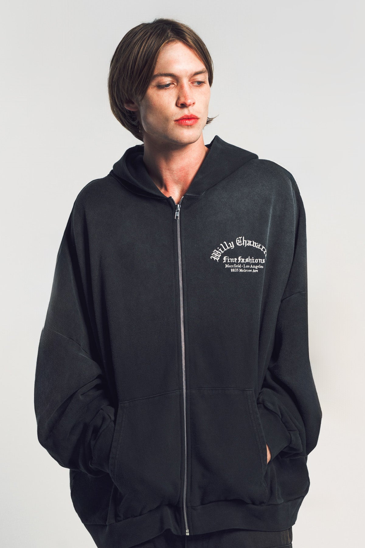WILLY CHAVARRIA | MAXFIELD FINE FASHIONS HOOLIGAN ZIP-UP HOODIE