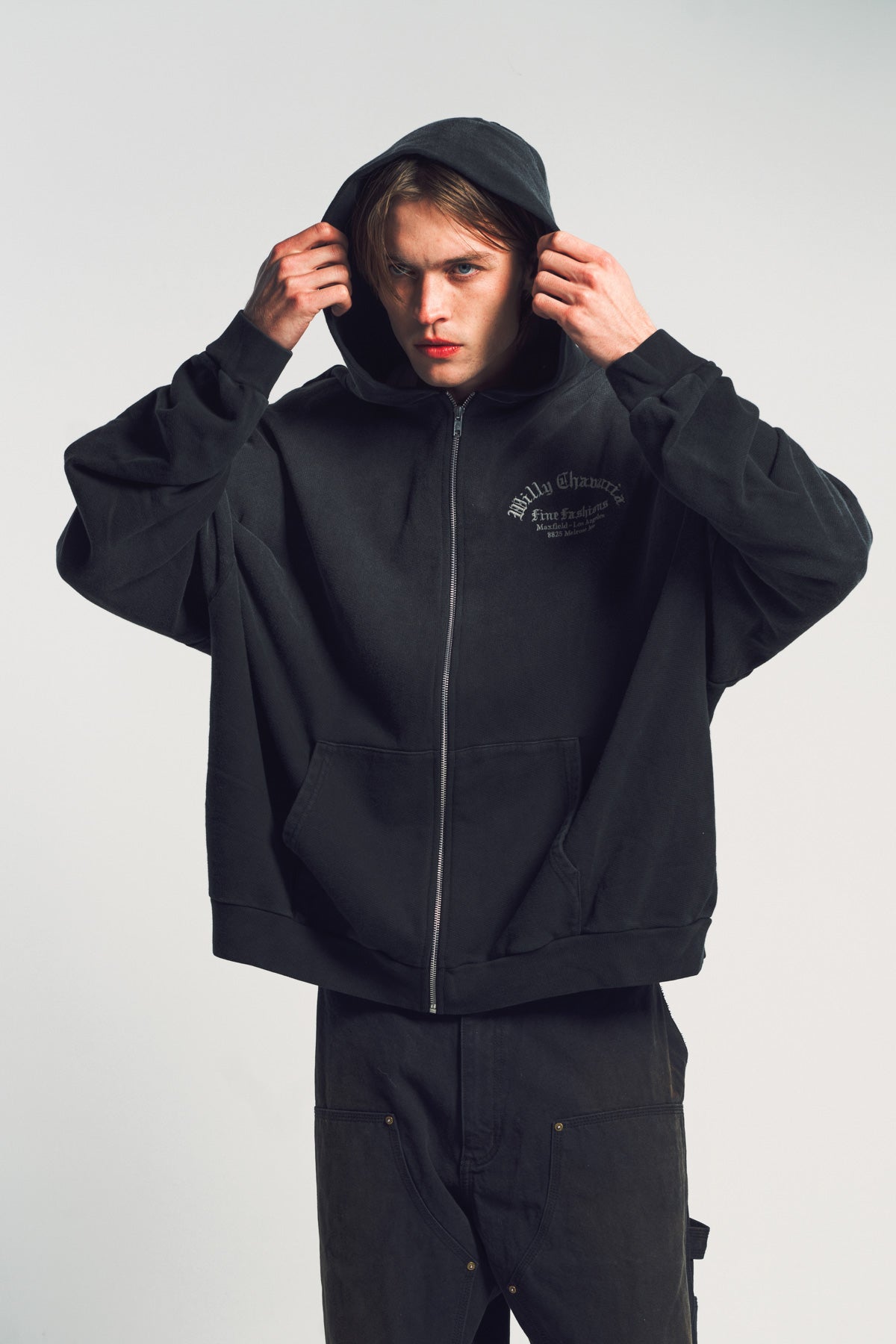 WILLY CHAVARRIA | MAXFIELD FINE FASHIONS HOOLIGAN ZIP-UP HOODIE