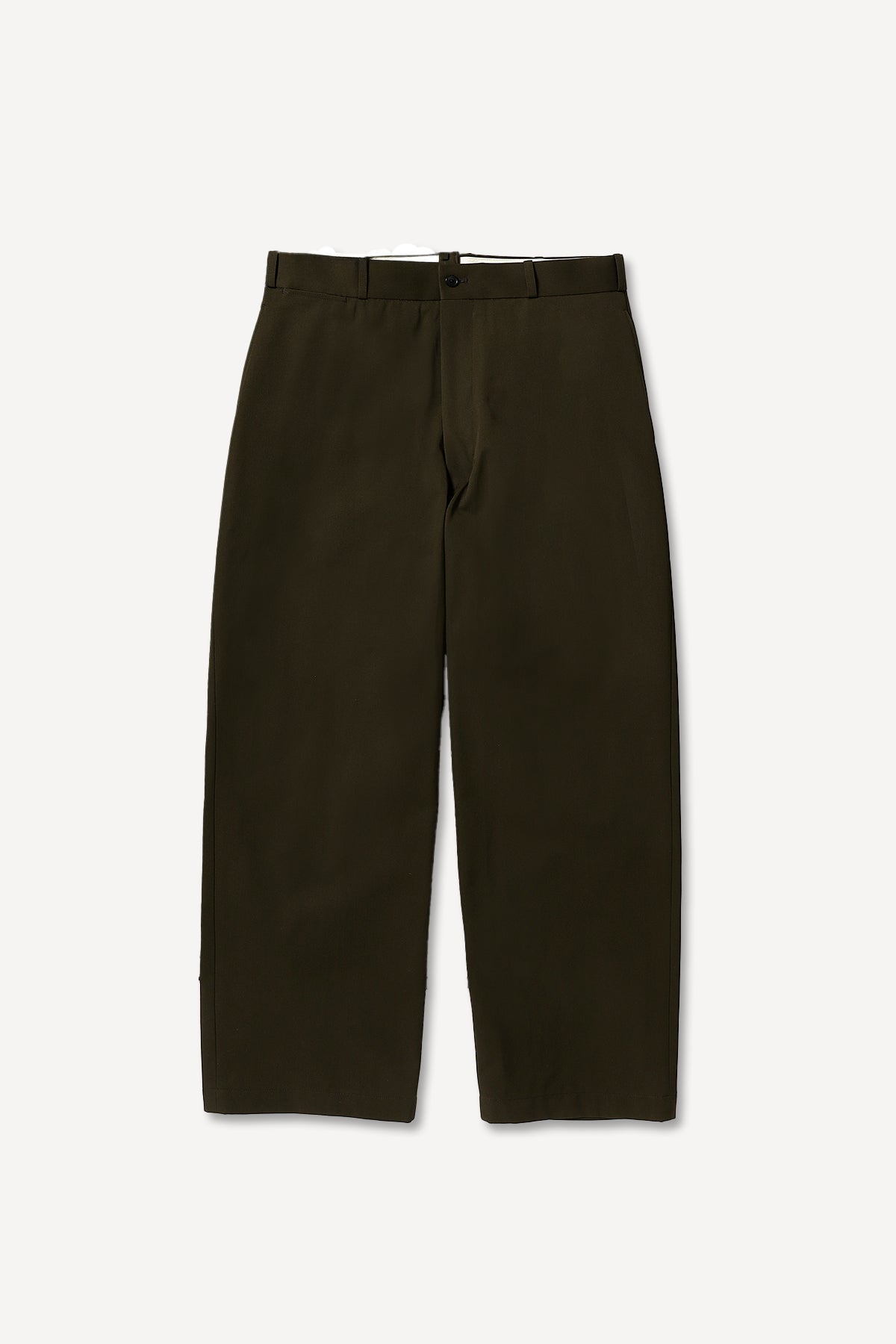 A.PRESSE | COTTON SILK TWILL WIDE TROUSERS
