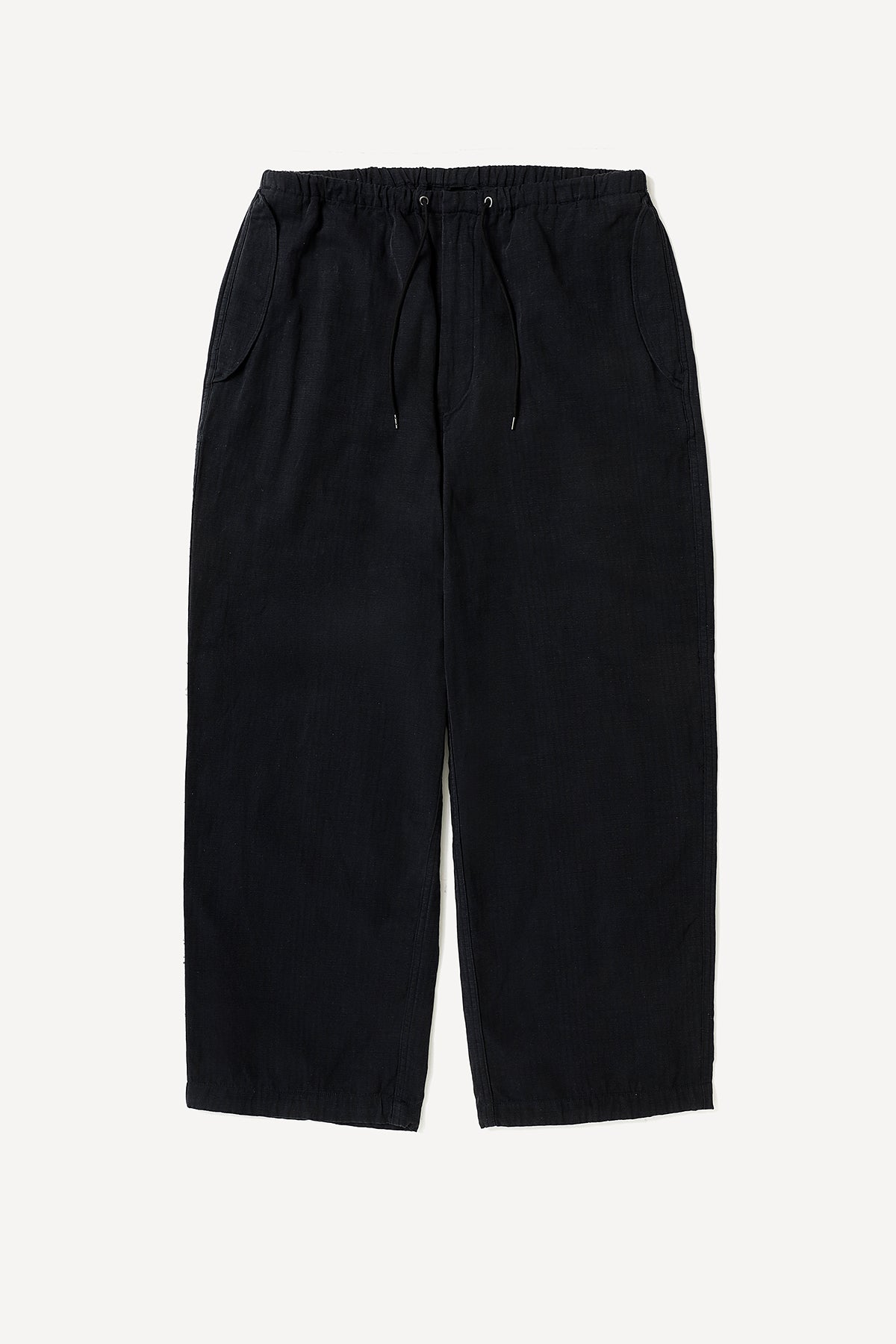 A.PRESSE | COTTON SILK TWILL WIDE TROUSERS