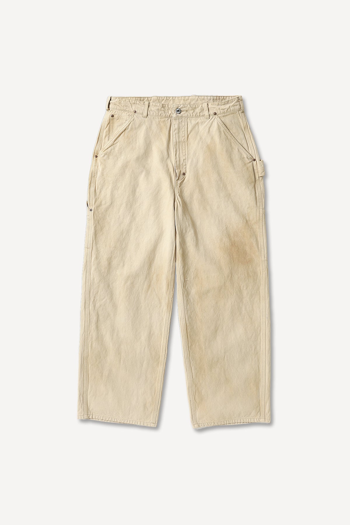 A.PRESSE | COTTON SILK TWILL WIDE TROUSERS