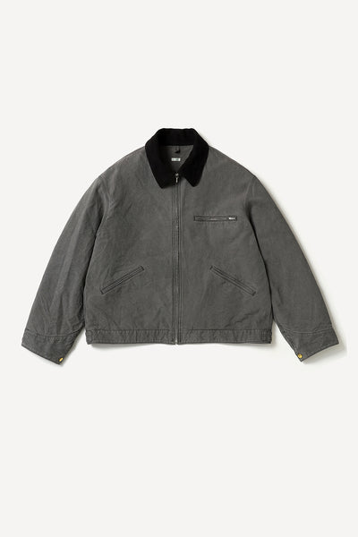 アプレッセ Vintage Silk Cotton Detroit Jacket A.PRESSE Vintage Silk Cotton Detroit Jacket color BLACK size 1. 2
