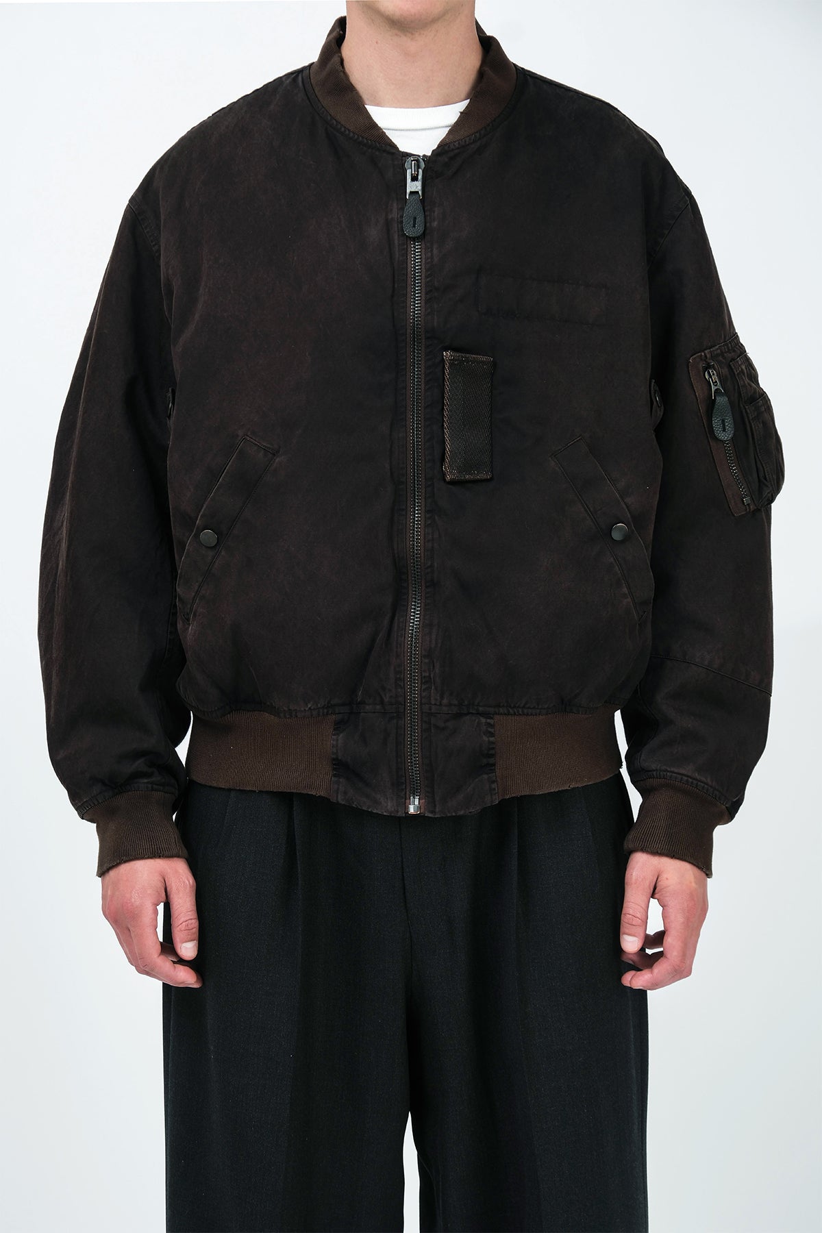 A.PRESSE | VINTAGE SILK LIGHT B-15C FLIGHT JACKET