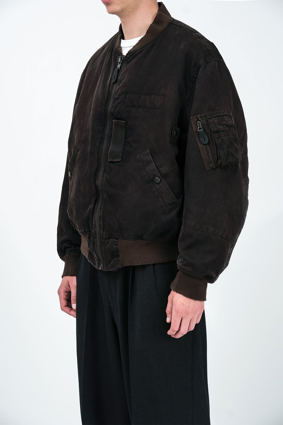A.PRESSE | VINTAGE SILK LIGHT B-15C FLIGHT JACKET