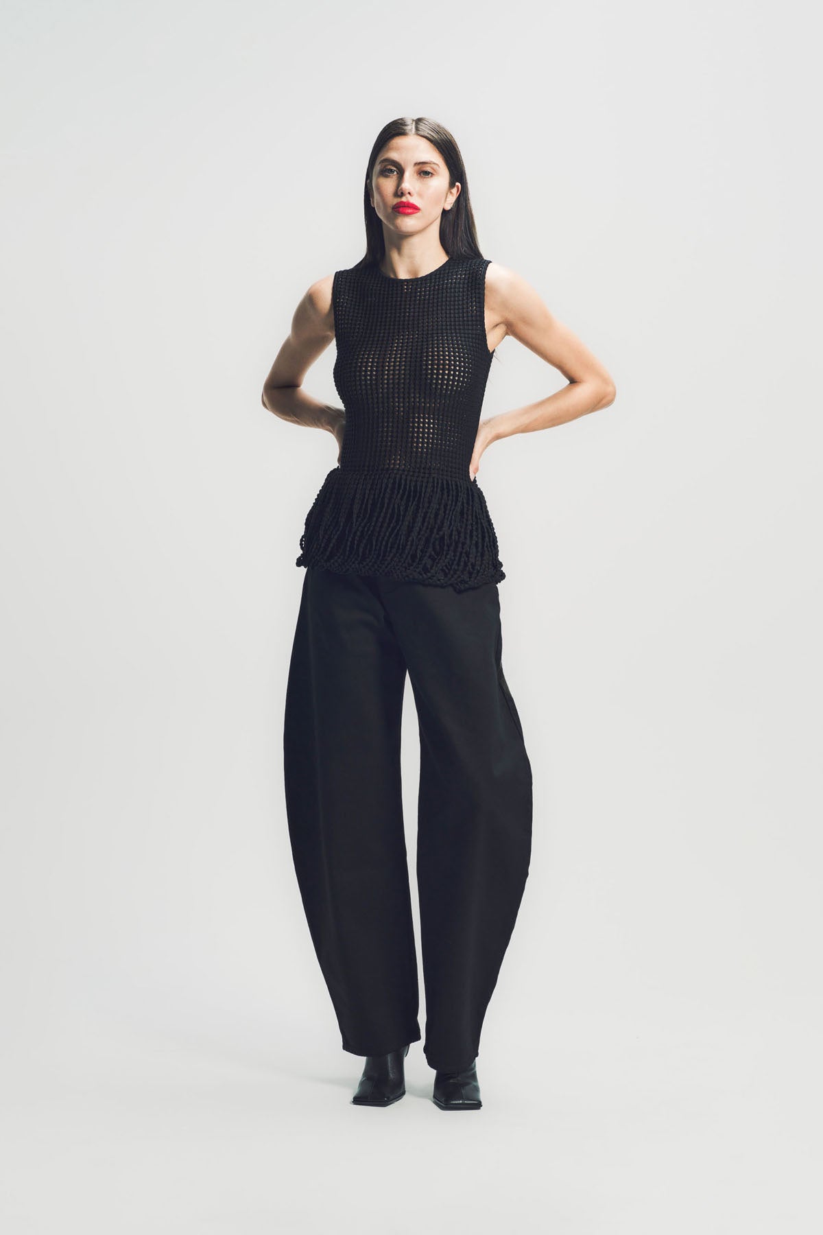 ALAÏA | ROUND DENIM PANTS