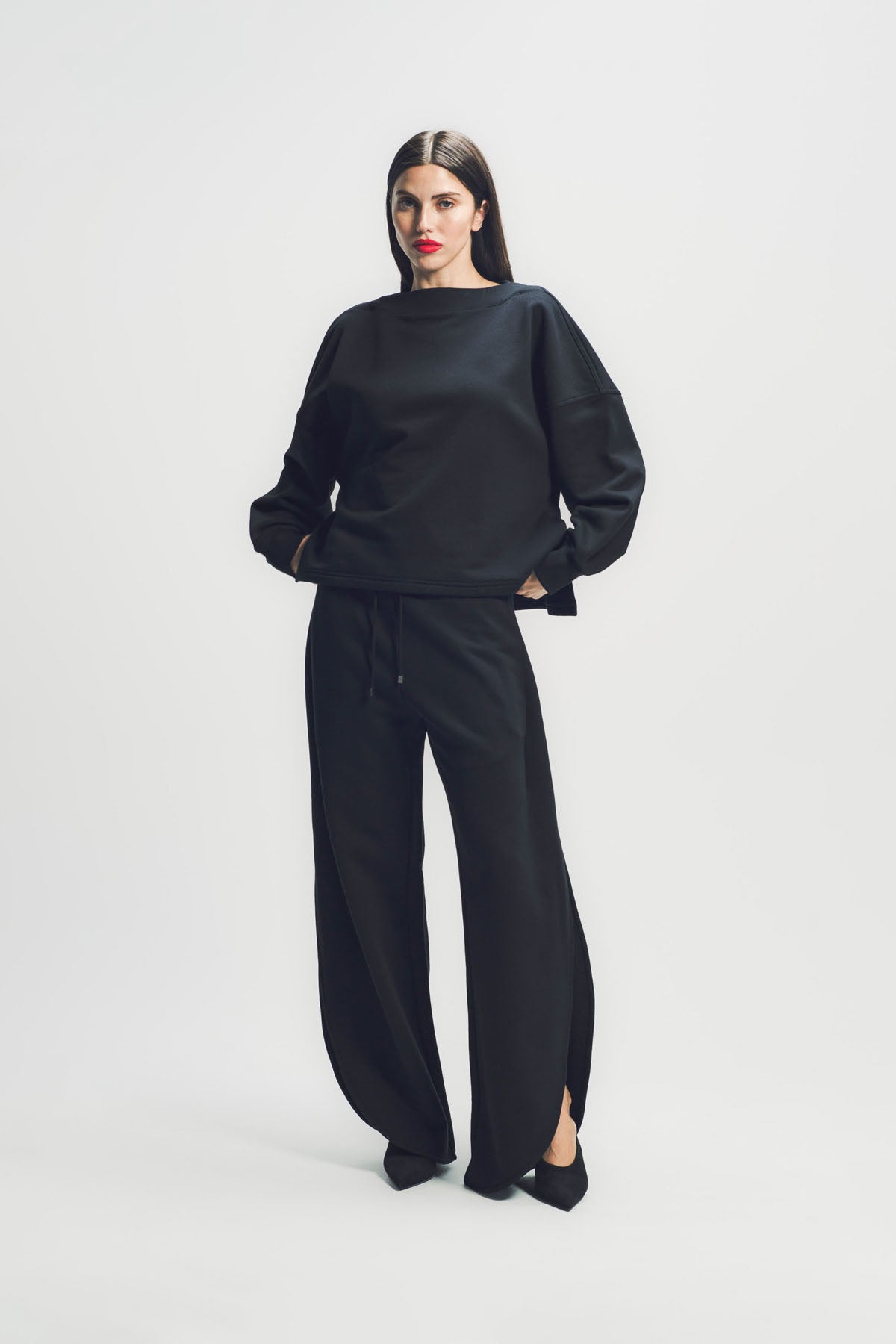ALAÏA | BOATNECK FLEECE SWEATER