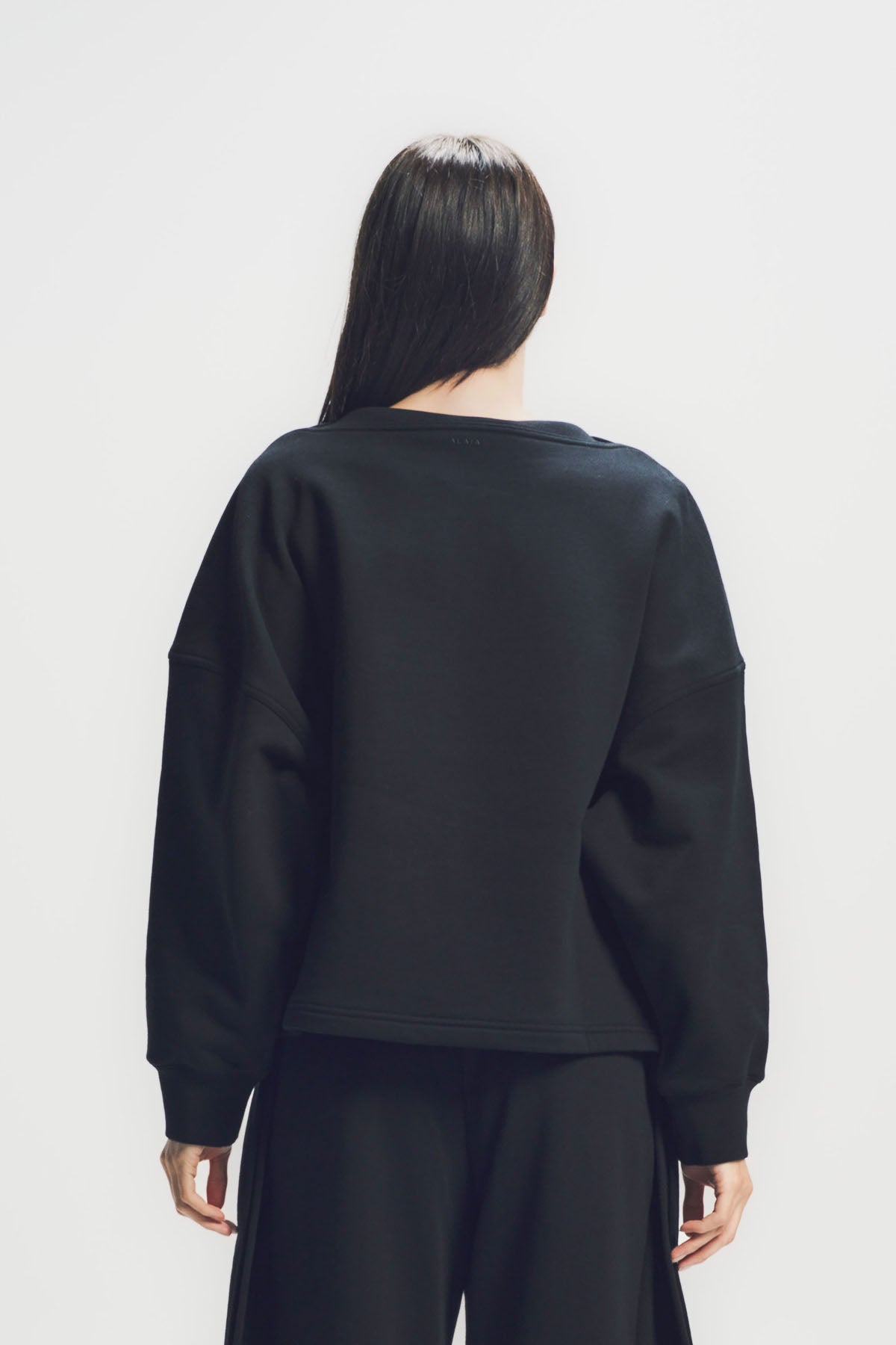 ALAÏA | BOATNECK FLEECE SWEATER