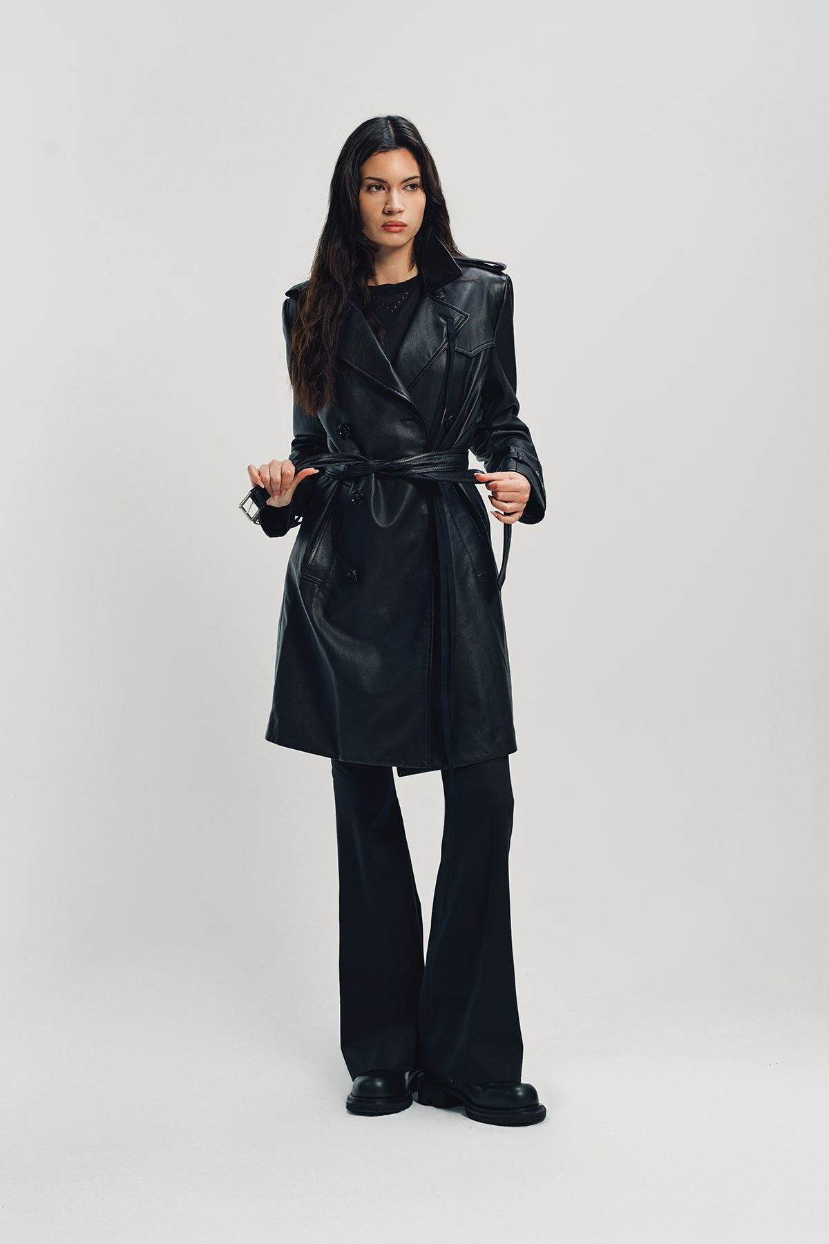 Ann Demeulemeester ラムレザー ライダース ジャケット　36 ANN DEMEULEMEESTER | ESTER BIKER JACKET