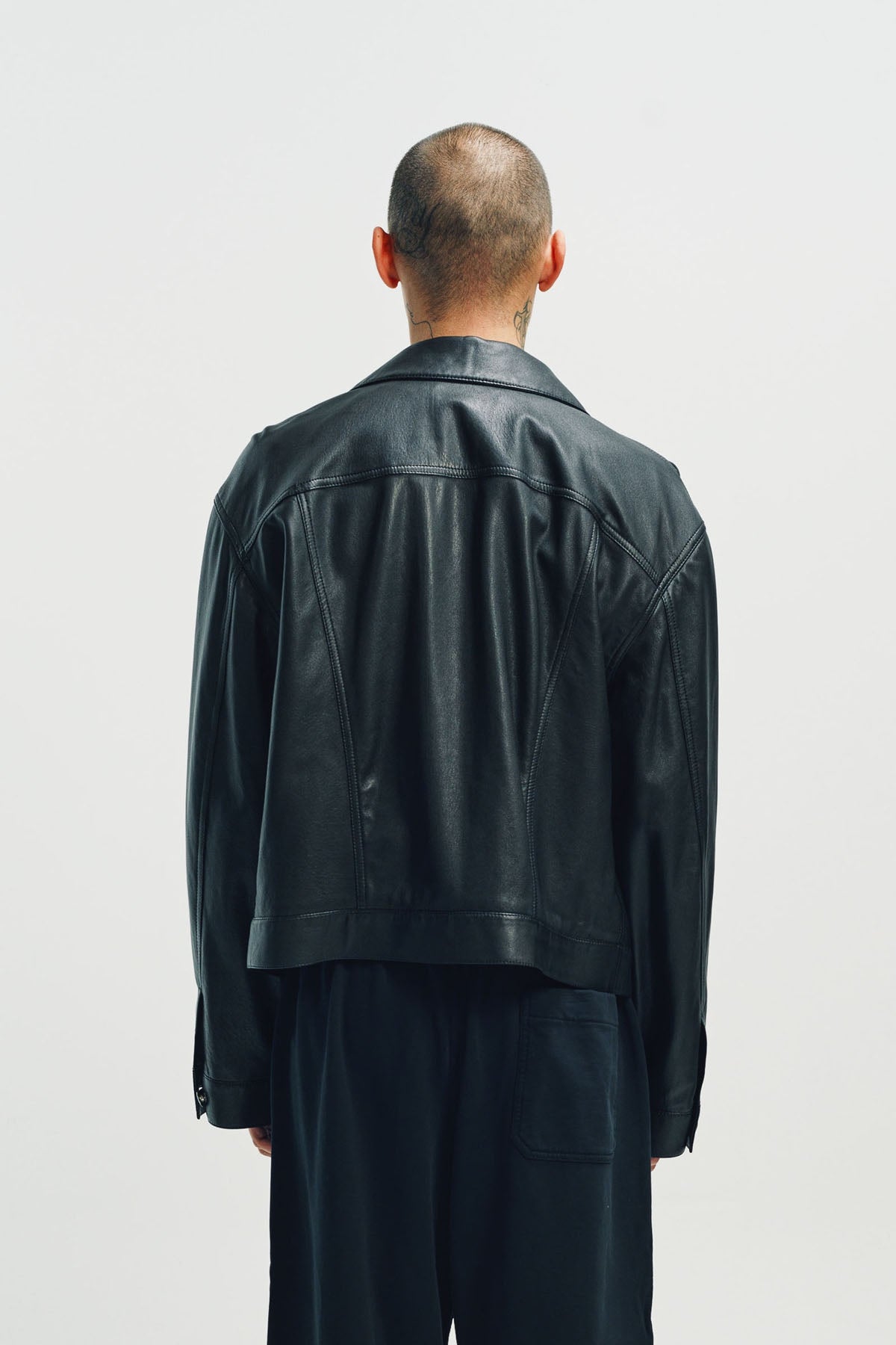 ANN DEMEULEMEESTER | RAF 5-POCKET LEATHER STANDAR BLOUSON