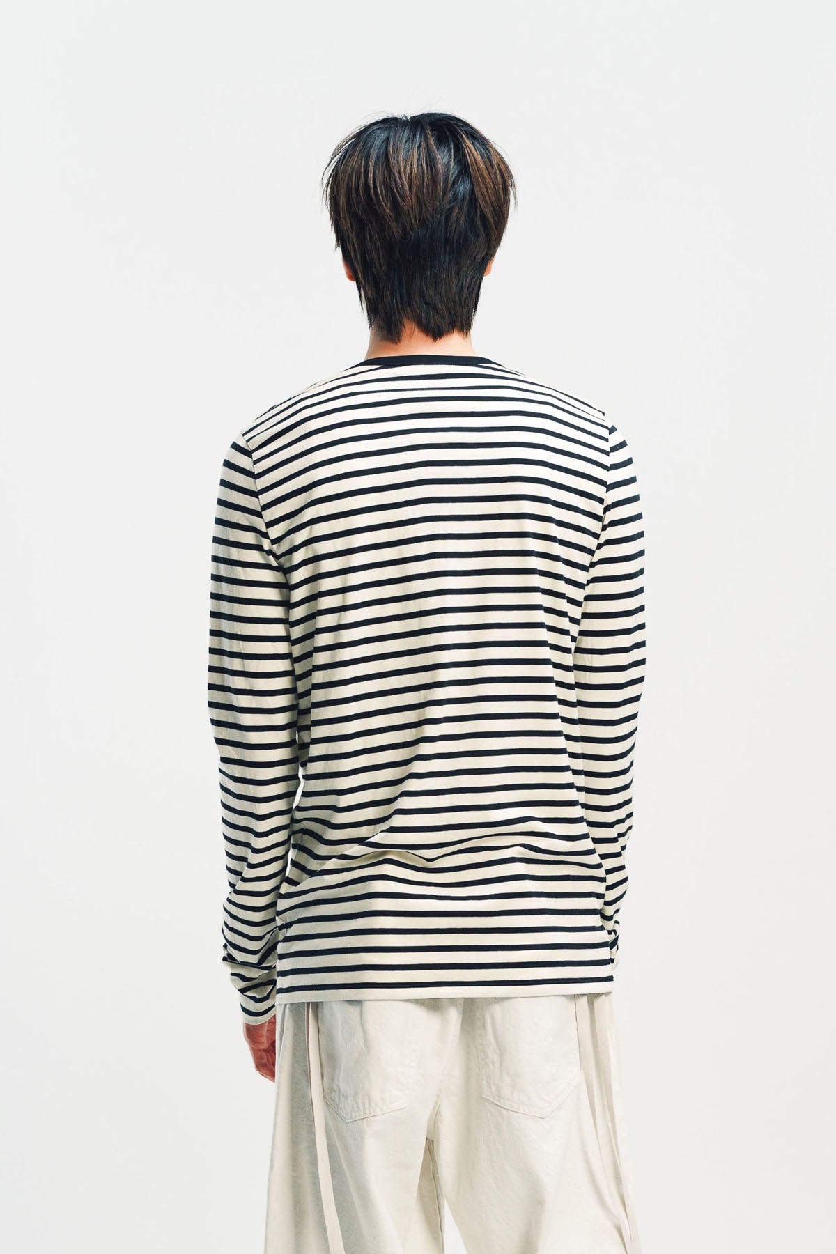 ANN DEMEULEMEESTER | GREG STRIPED LONG SLEEVE T-SHIRT