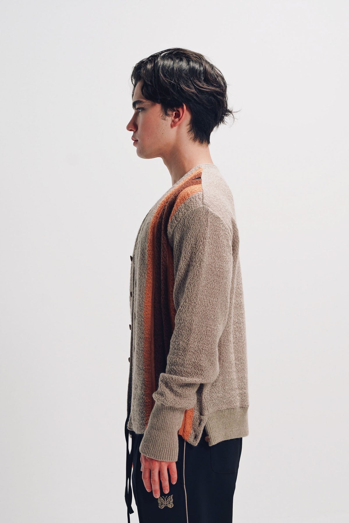Needles | Taupe Crepe Weave Cardigan