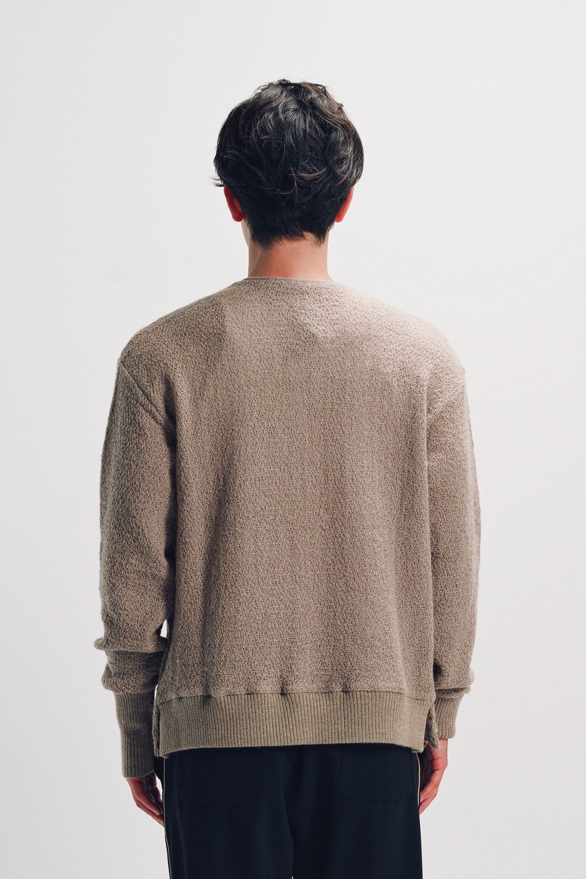 Needles | Taupe Crepe Weave Cardigan