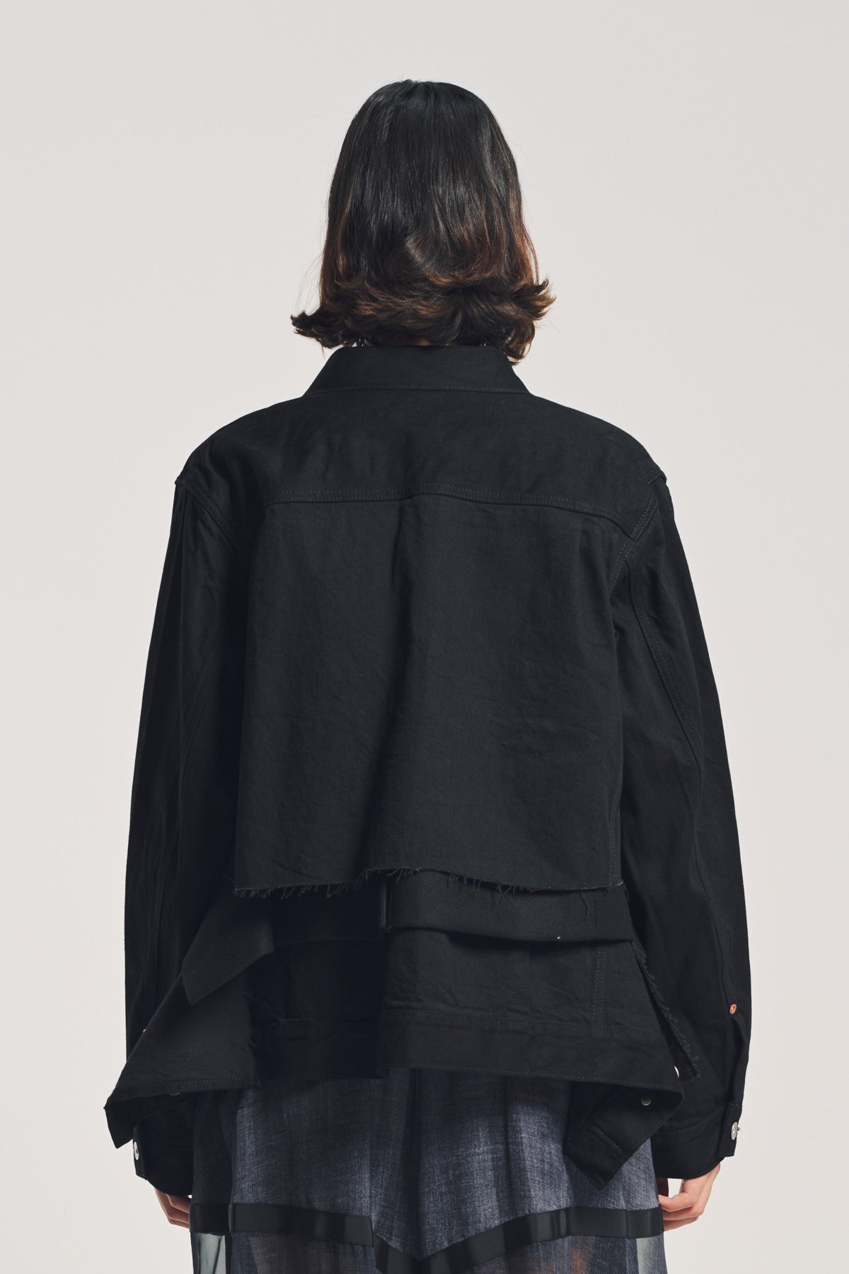 SACAI | DENIM WOOL MELTON JACKET