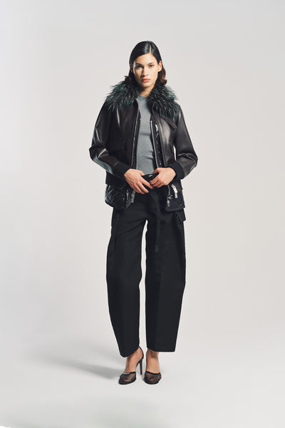 fiction tokyo ❤︎ Faux Leather Blouson SACAI | LEATHER BLOUSON