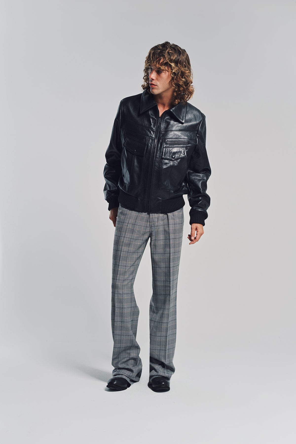 AMIRI | LEATHER DOUBLE POCKET BLOUSON Amiri 21AW CORE DOUBLE