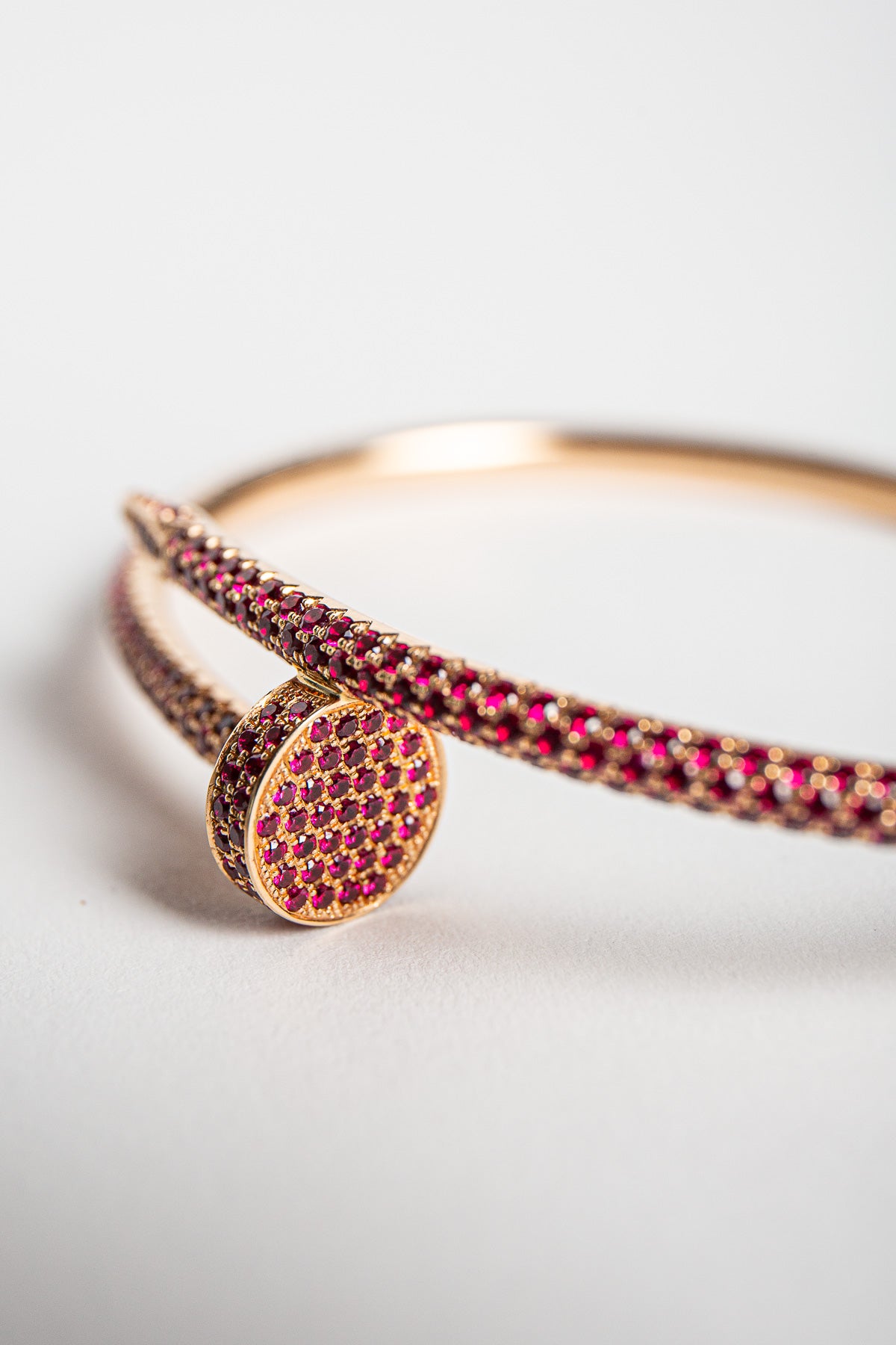 CARTIER | CUSTOM RUBY NAIL BRACELET
