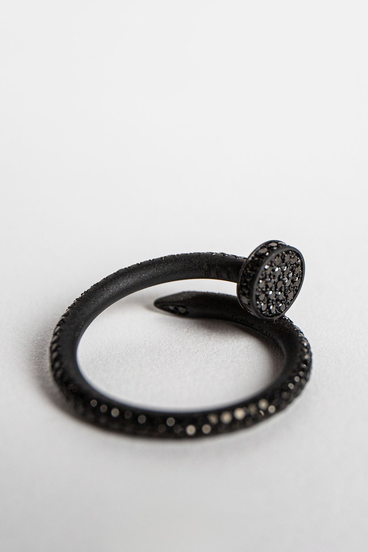 CARTIER | CUSTOM BLACK DIAMOND NAIL RING