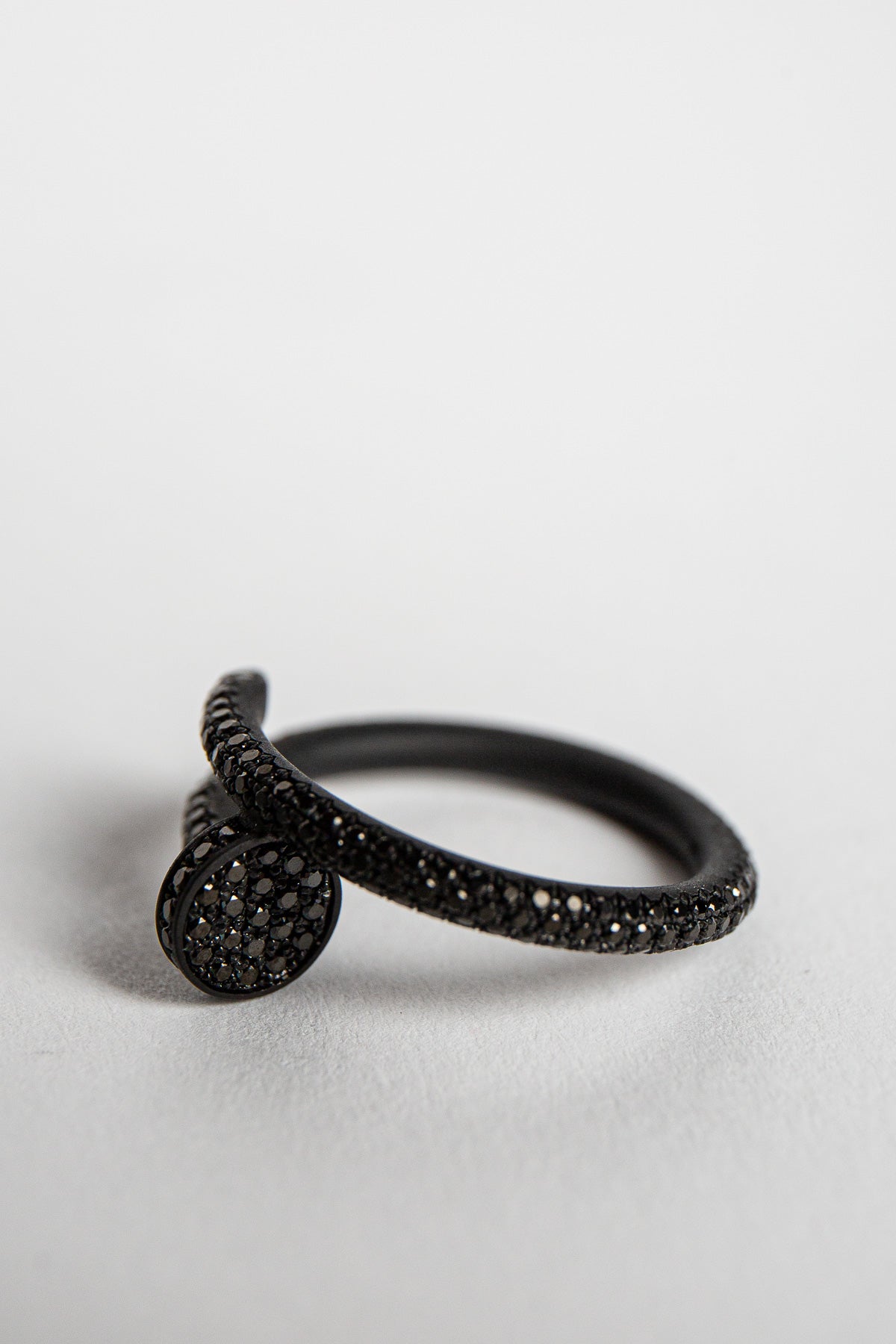 CARTIER | CUSTOM BLACK DIAMOND NAIL RING