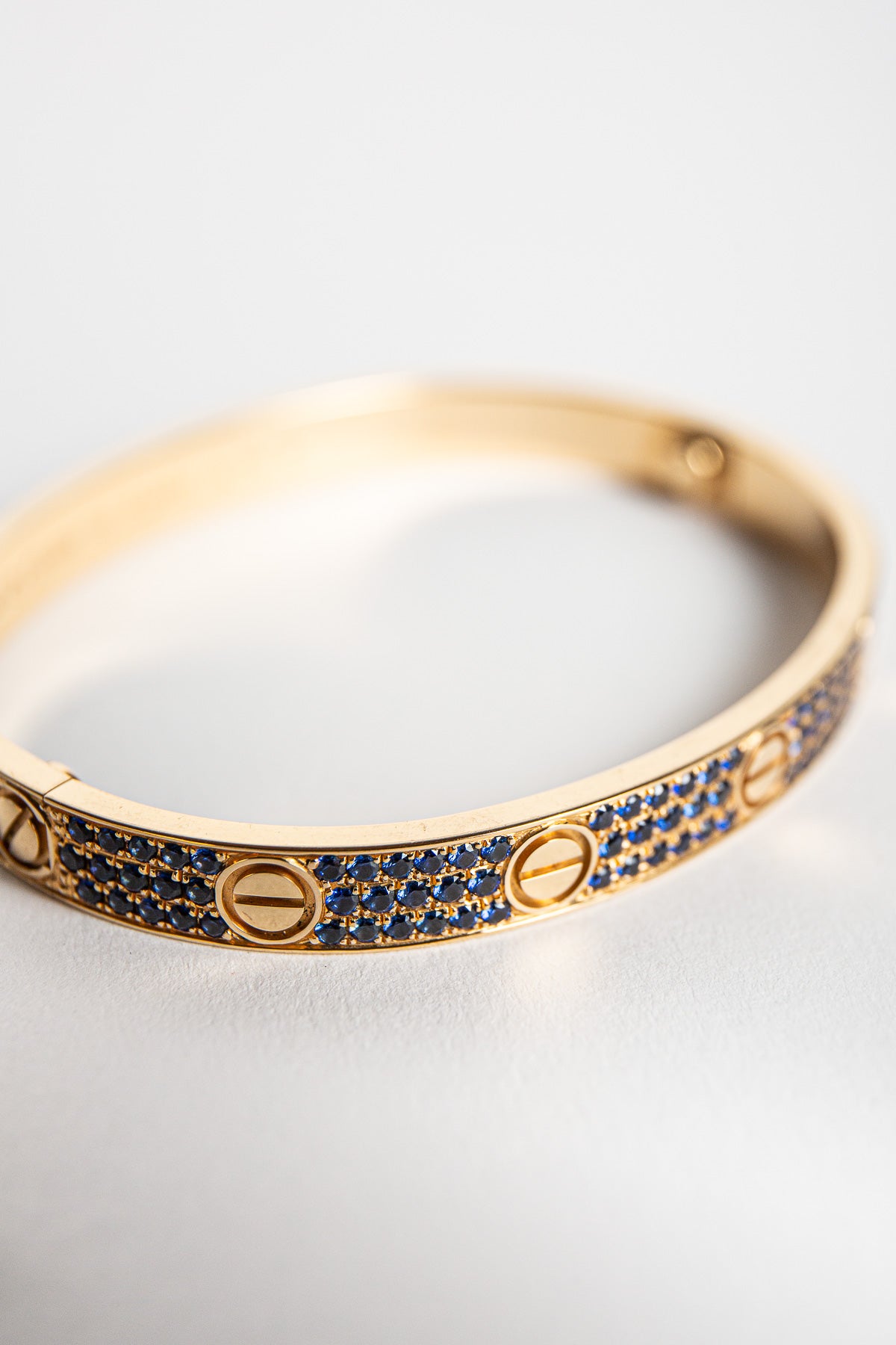 CARTIER | CUSTOM SAPPHIRE LOVE BRACELET