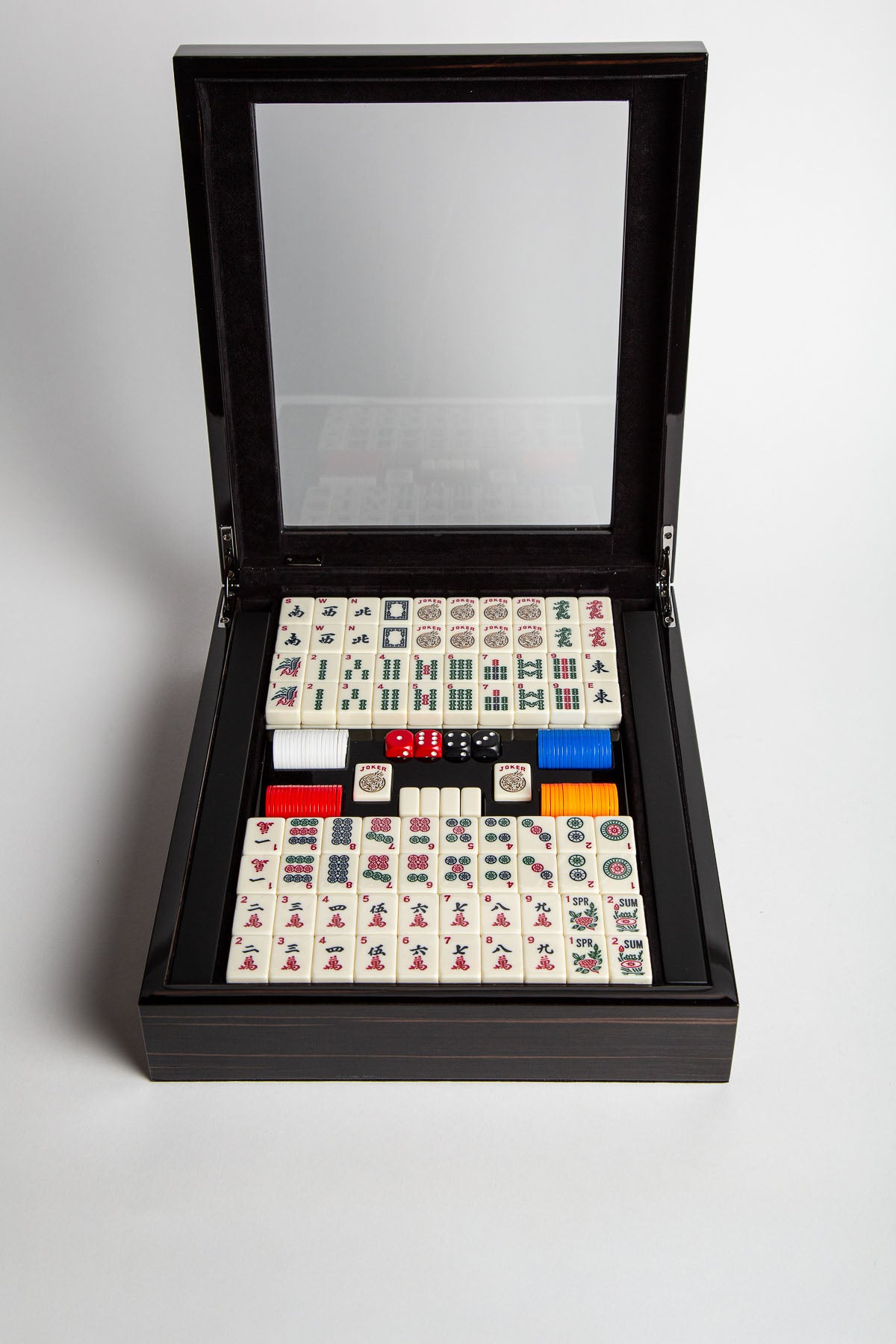 AGRESTI | EBONY POLISHED MAHJONG SET