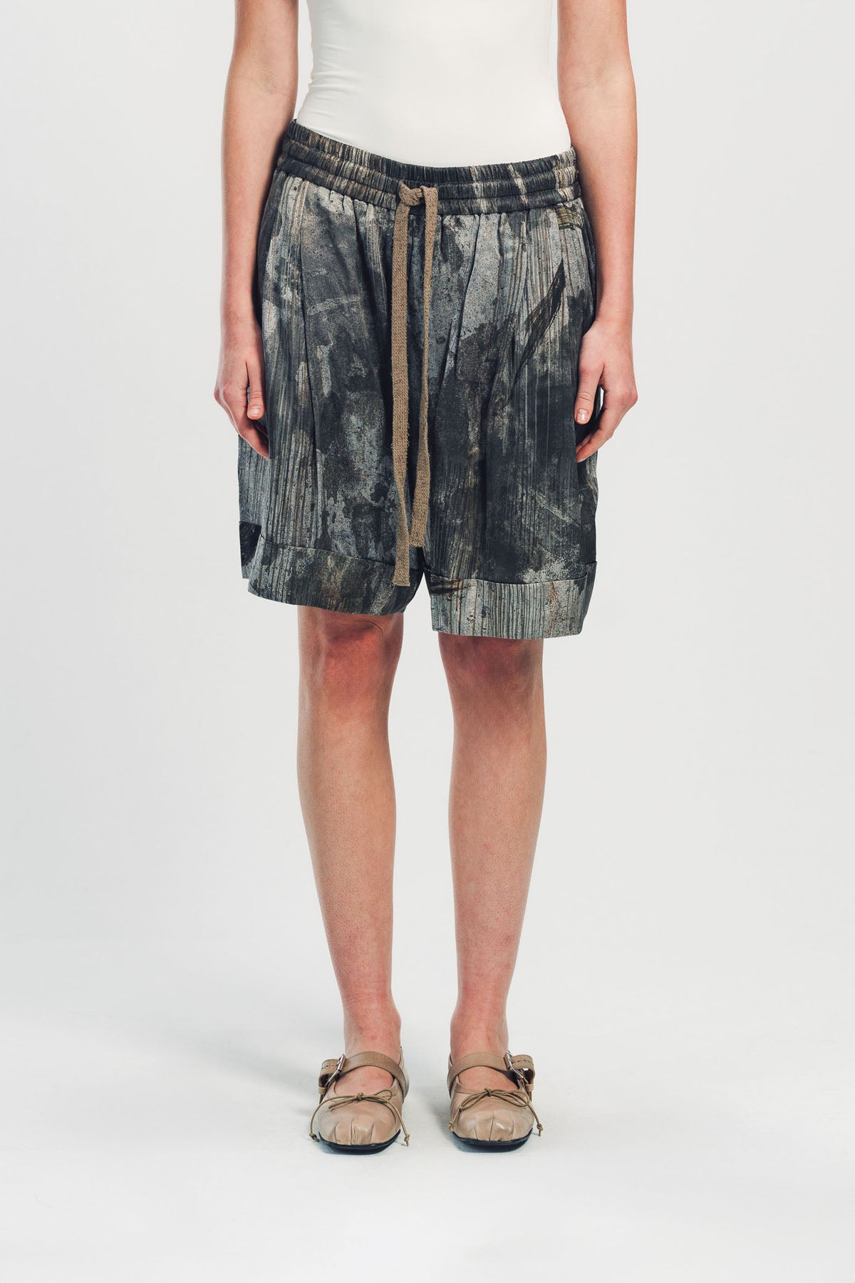 ZIGGY CHEN | DIGITAL PRINT DRAWATRING SHORTS