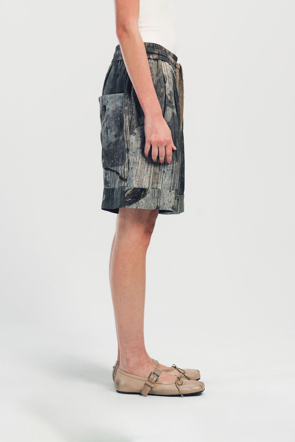 ZIGGY CHEN | DIGITAL PRINT DRAWATRING SHORTS
