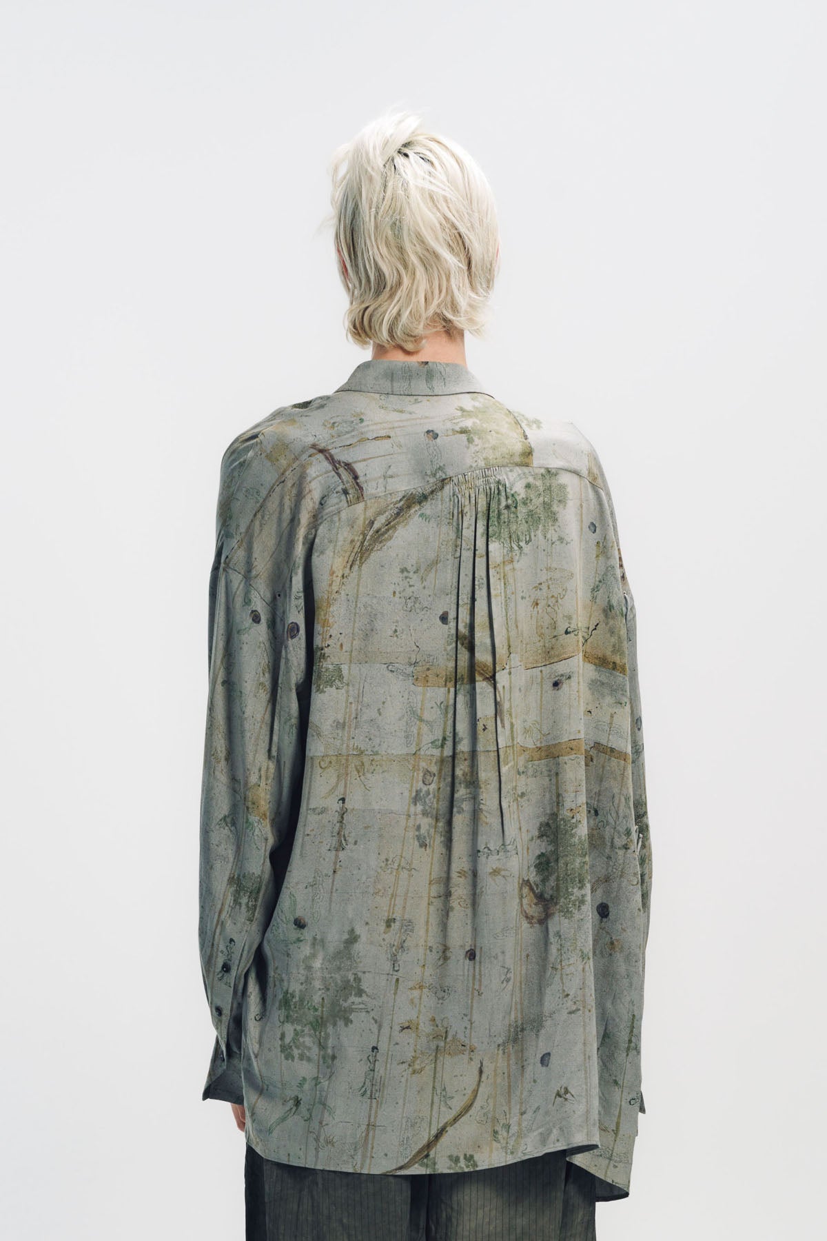 ZIGGY CHEN | DIGITAL PRINT ASYMMETRIC SHIRT