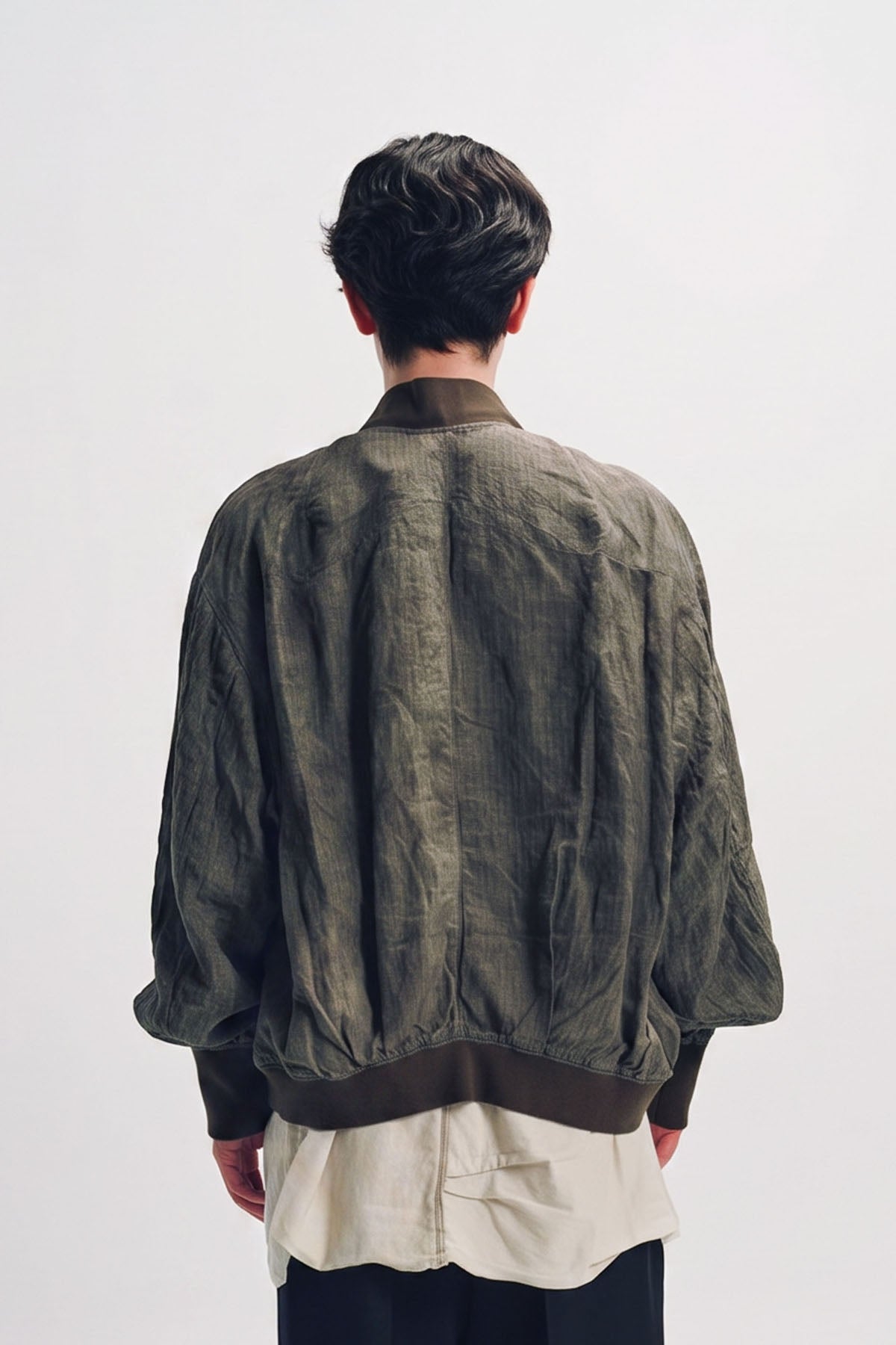 Ziggy Chen | Striped Bomber Jacket